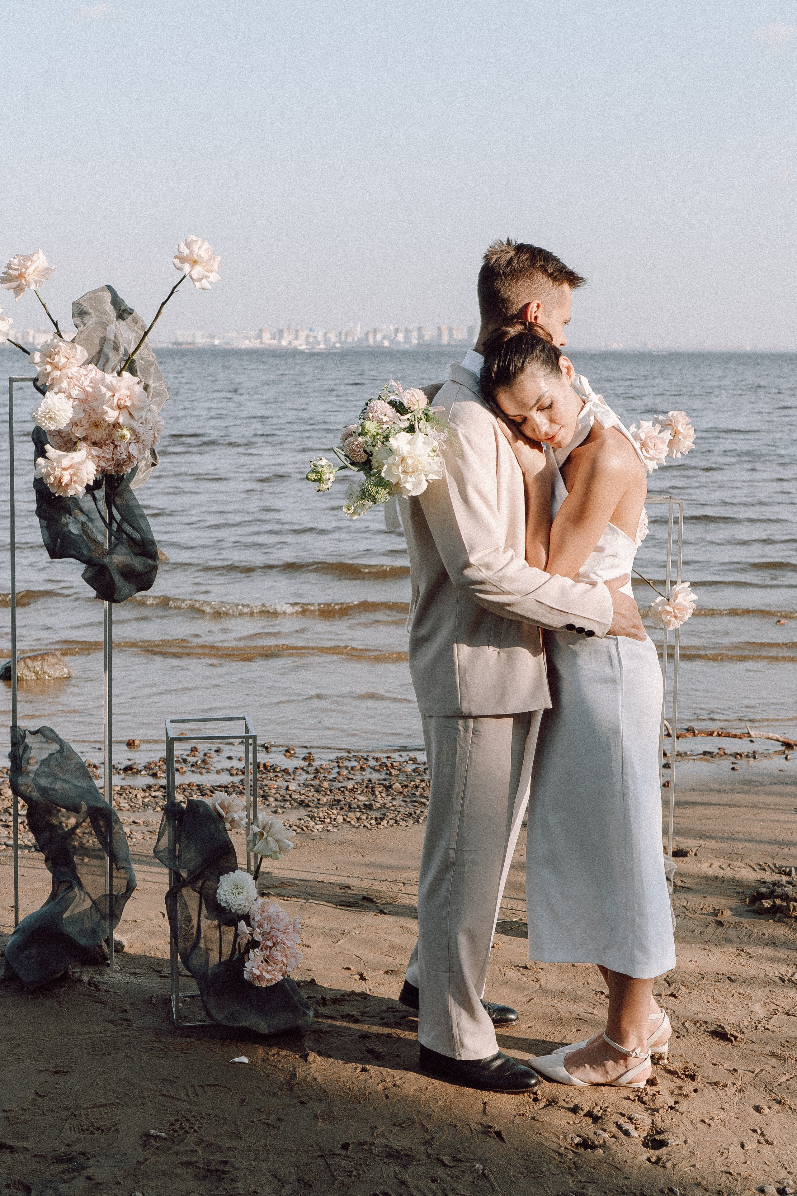 СВАДЕБНАЯ ФОТОСЕССИЯ ВЫЕЗДНОЙ ЦЕРЕМОНИИ (ФИНСКИЙ ЗАЛИВ). Профессиональный фотограф, Санкт-Петербург — Виктория Богомолова