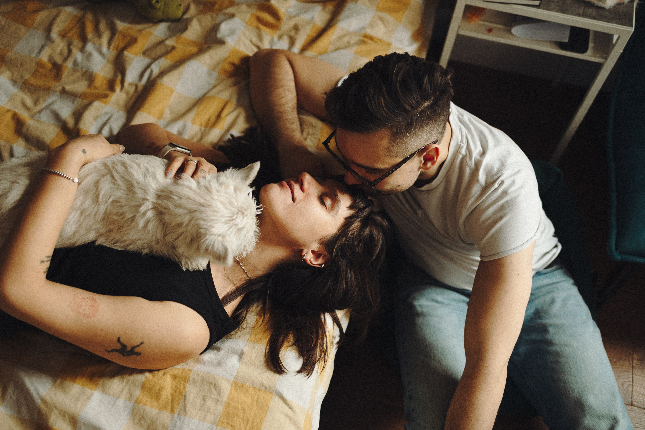 Снежуля, Мари и Саша. Фотограф анималист Анастасия Пикей