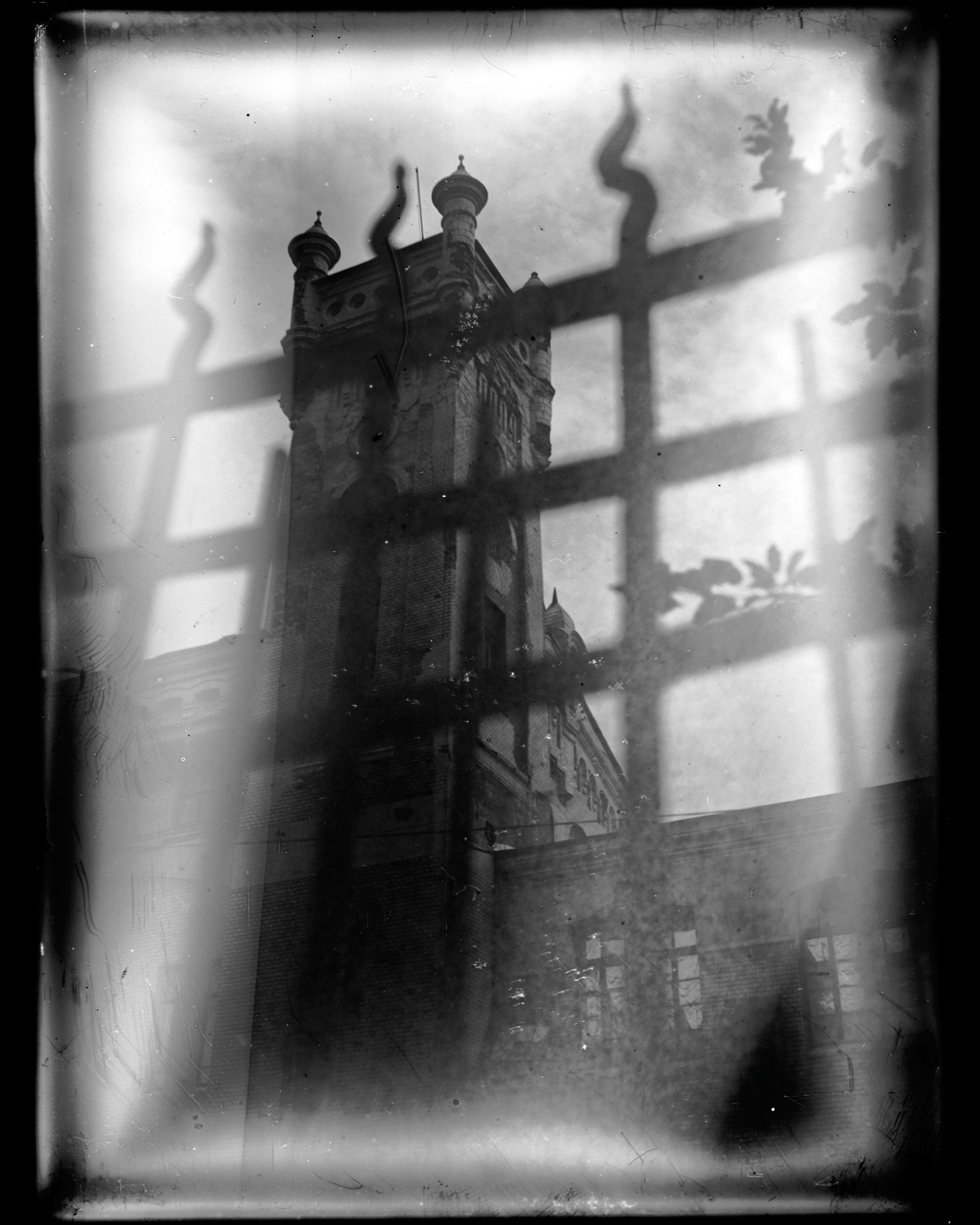 Glass plates. Darkroom aesthetics