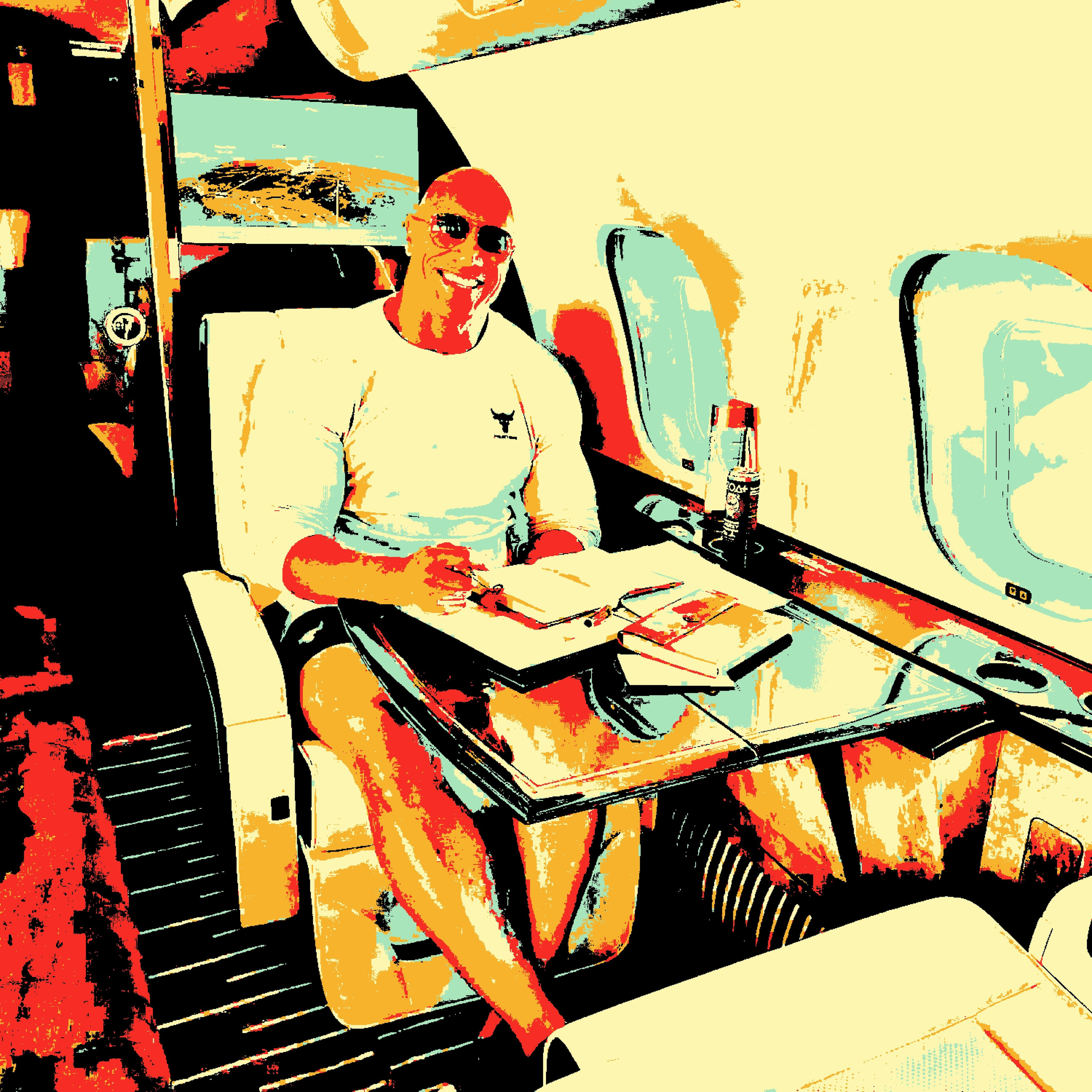 Дуэйн Джонсон (Dwayne Johnson). Визуальный арт пиксельный художник Василь Пиксель