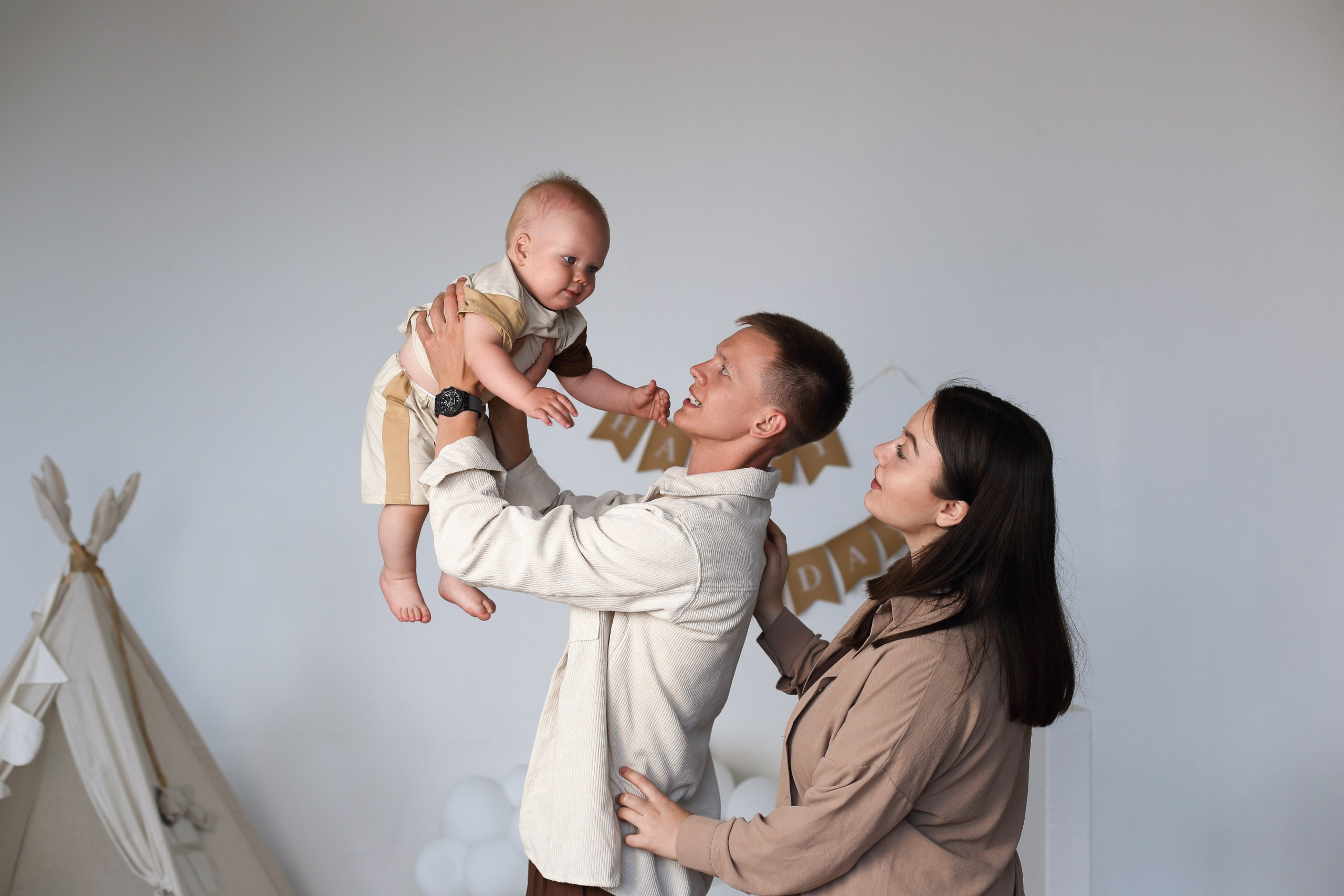 Фотосессия на годик в студии