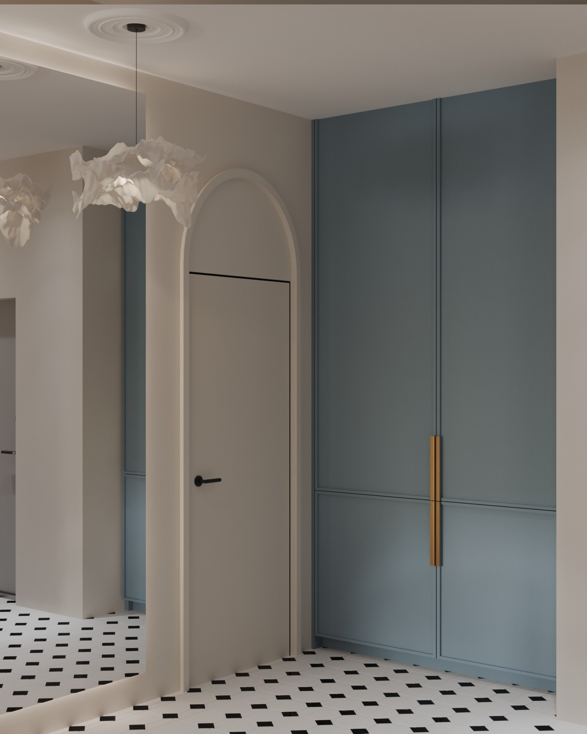 Дизайн-проект Лучезарный-2 г.Геленджик. Дизайн интерьеров, 3D визуализации