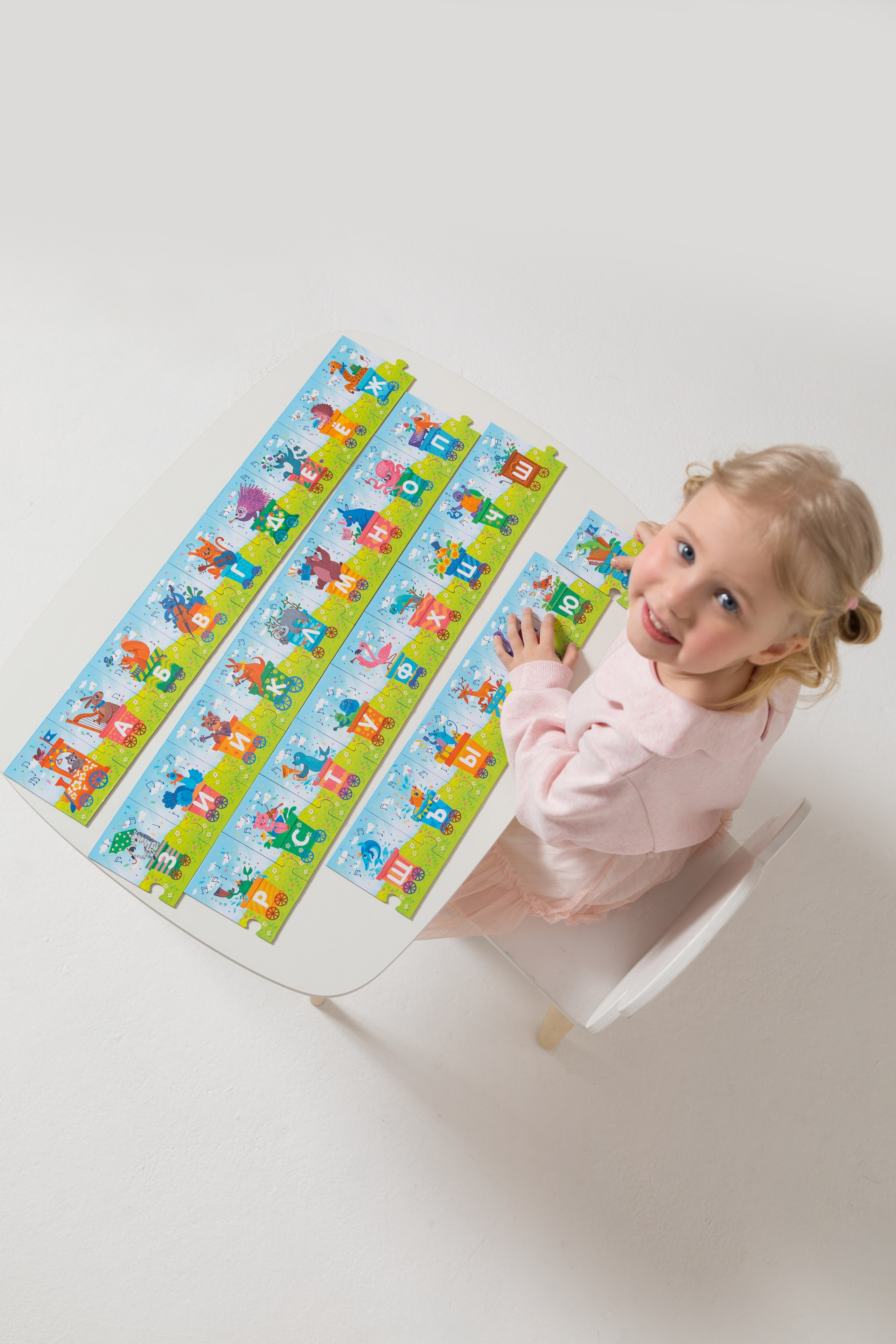 Имиджевая и каталожная съёмка для бренда детских пазлов. Детский и контент фотограф Надя Волкова Санкт-Петербург