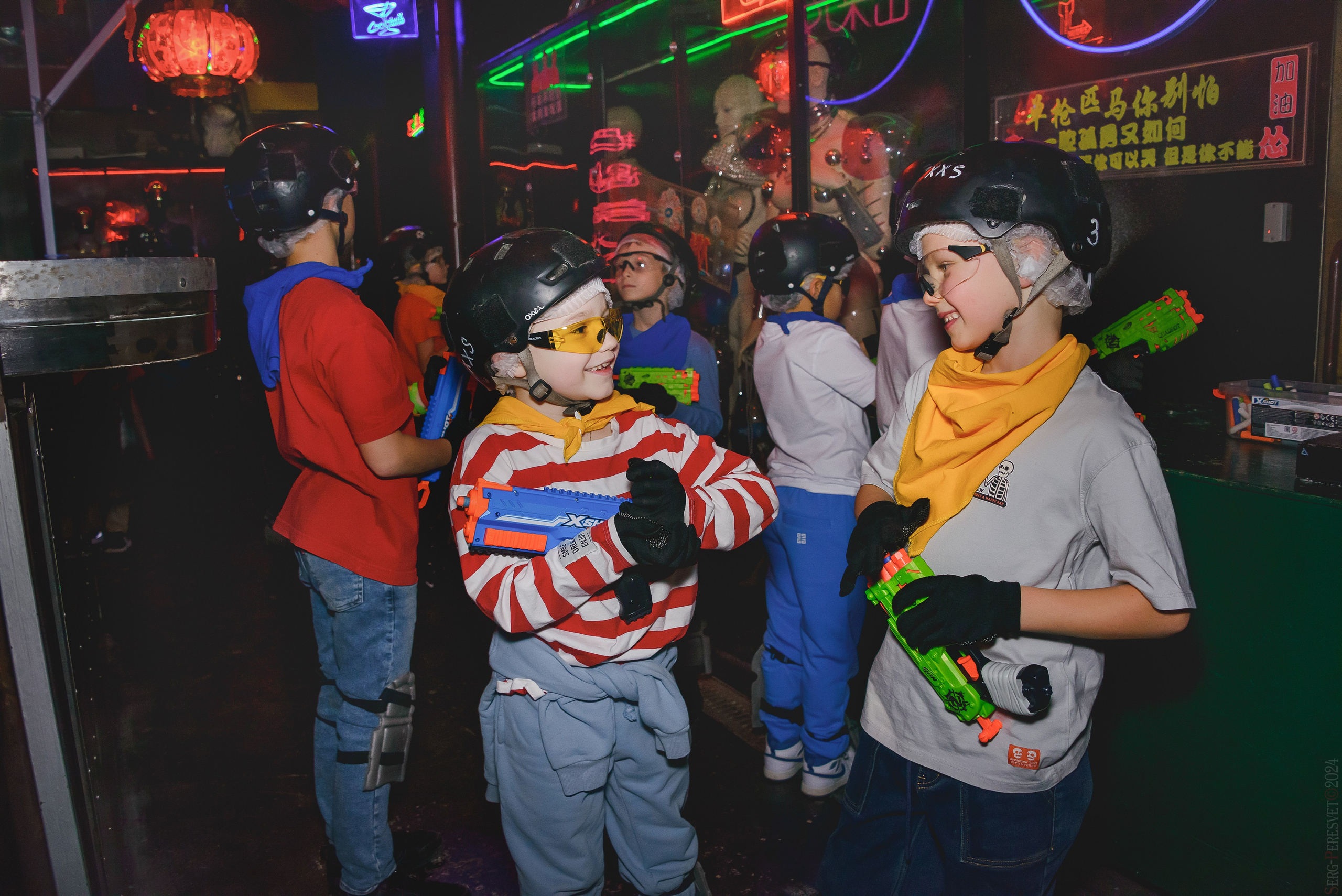 Нерф,  Детский день рождения, Лазертаг арена «Sтанция 2025», Москва. Ваш фотограф на праздник в Москве, Раменском, Жуковском, Люберцах