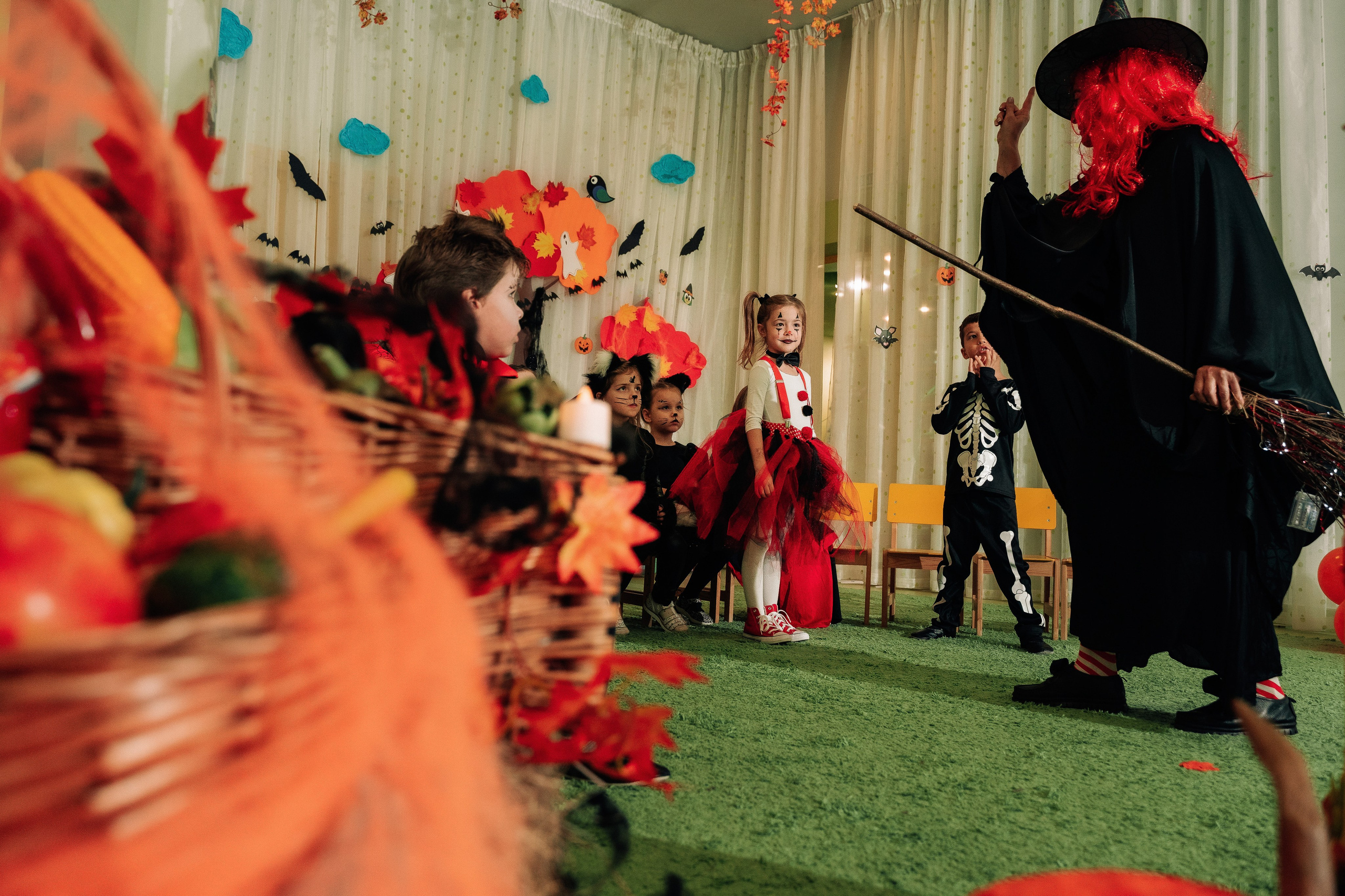 Halloween party в садике Филлипок. Свадебный и семейный фотограф в Москве и МО Геннадий Туманцев