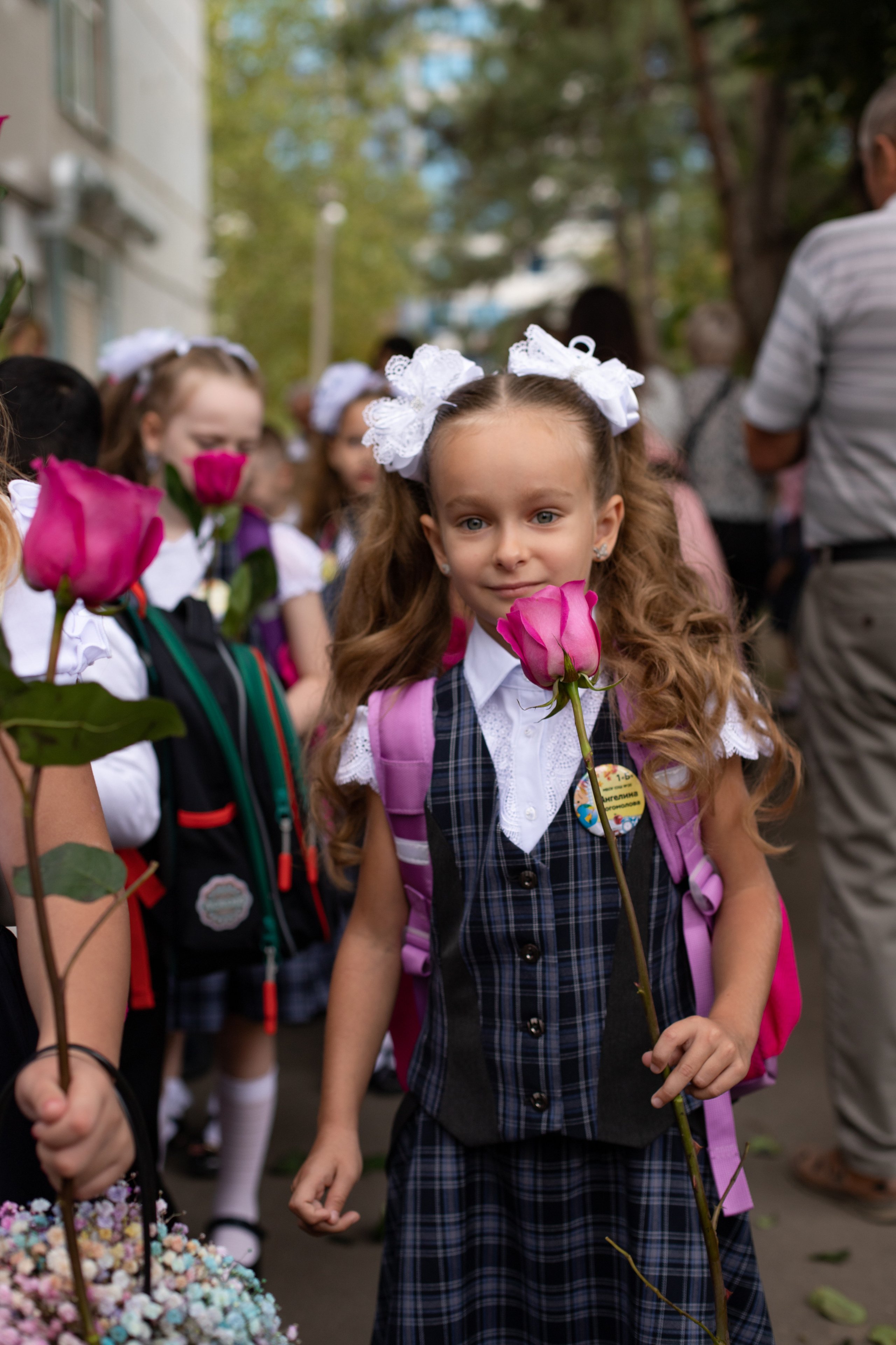 Линейка 1 класс. Семейный и детский фотограф в Краснодаре Ирина Лаврецкая