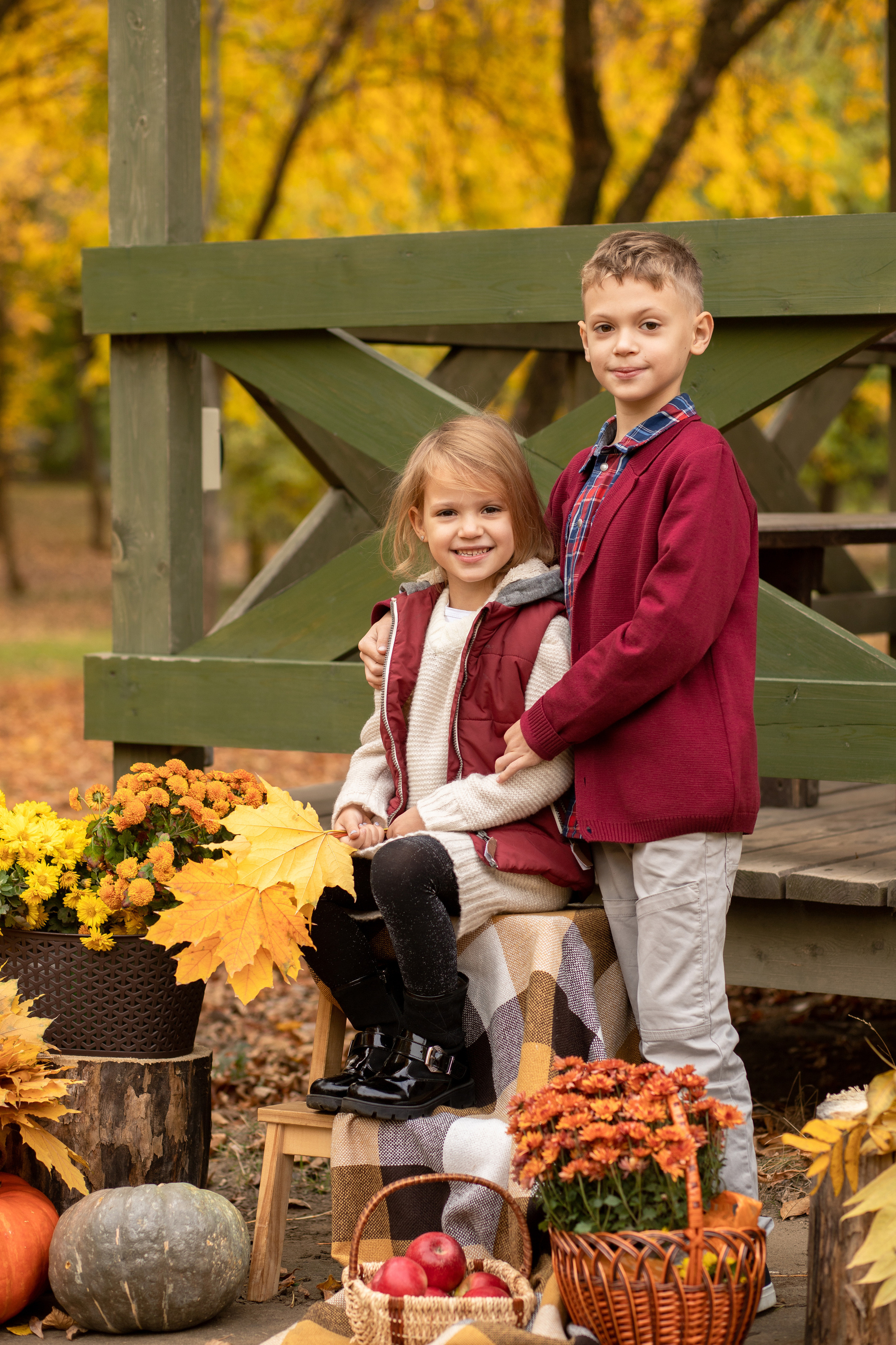 Осенние съемки в парке. Семейный и детский фотограф в Краснодаре Ирина Лаврецкая