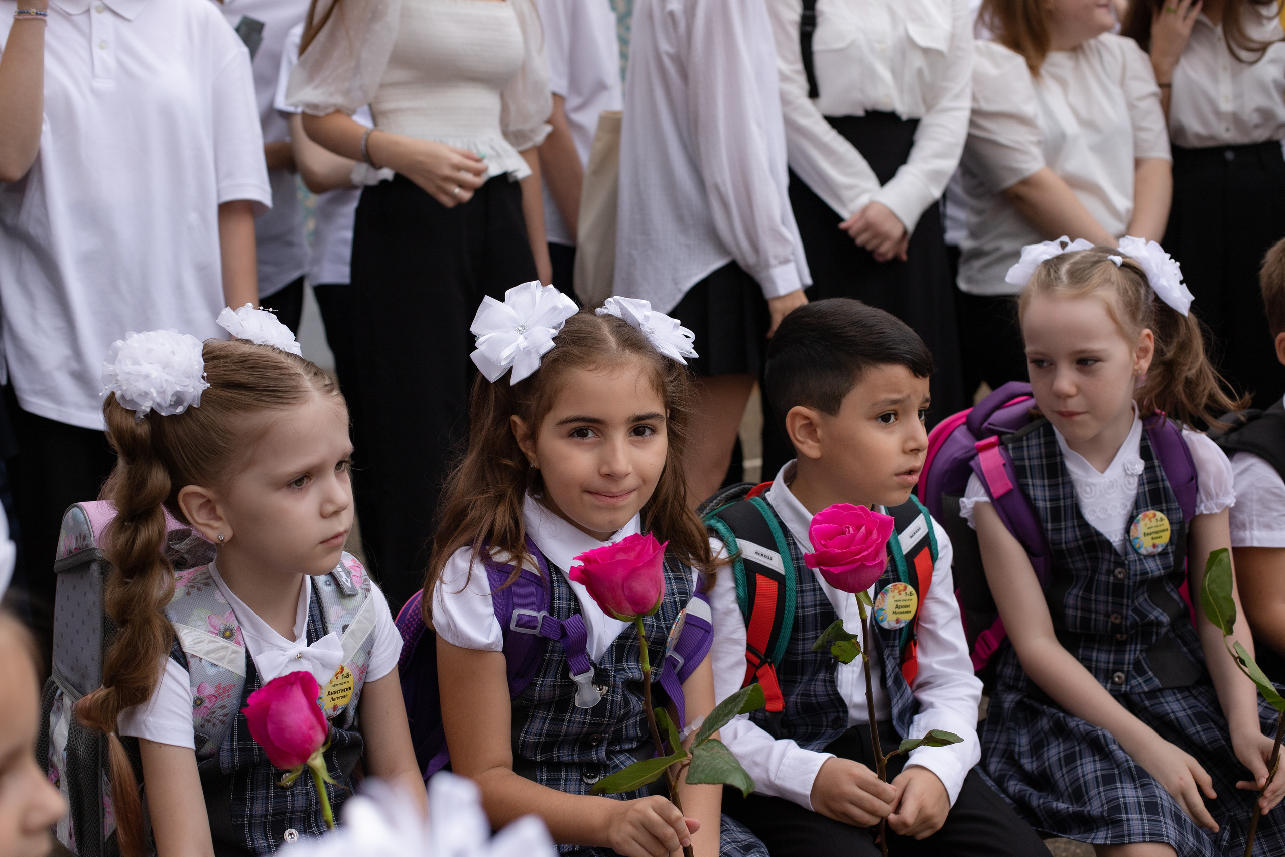Линейка 1 класс. Семейный и детский фотограф в Краснодаре Ирина Лаврецкая