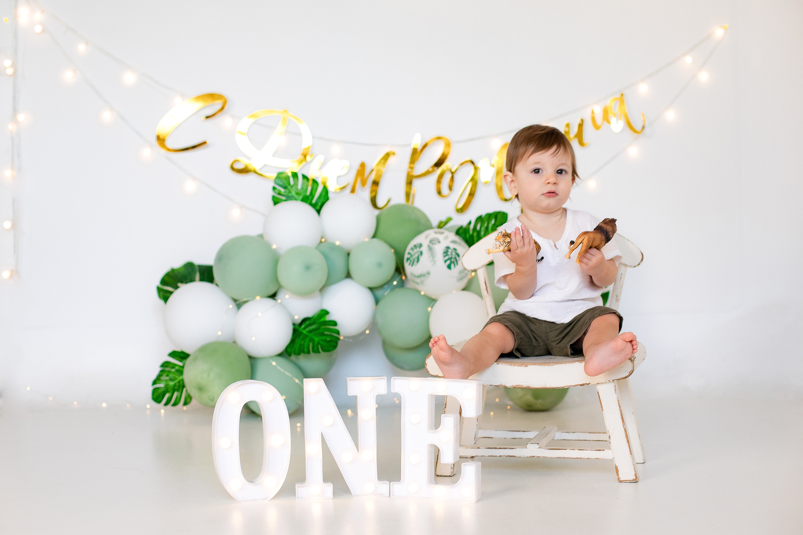 Годовасия в студии. Семейный и детский фотограф в Краснодаре Ирина Лаврецкая