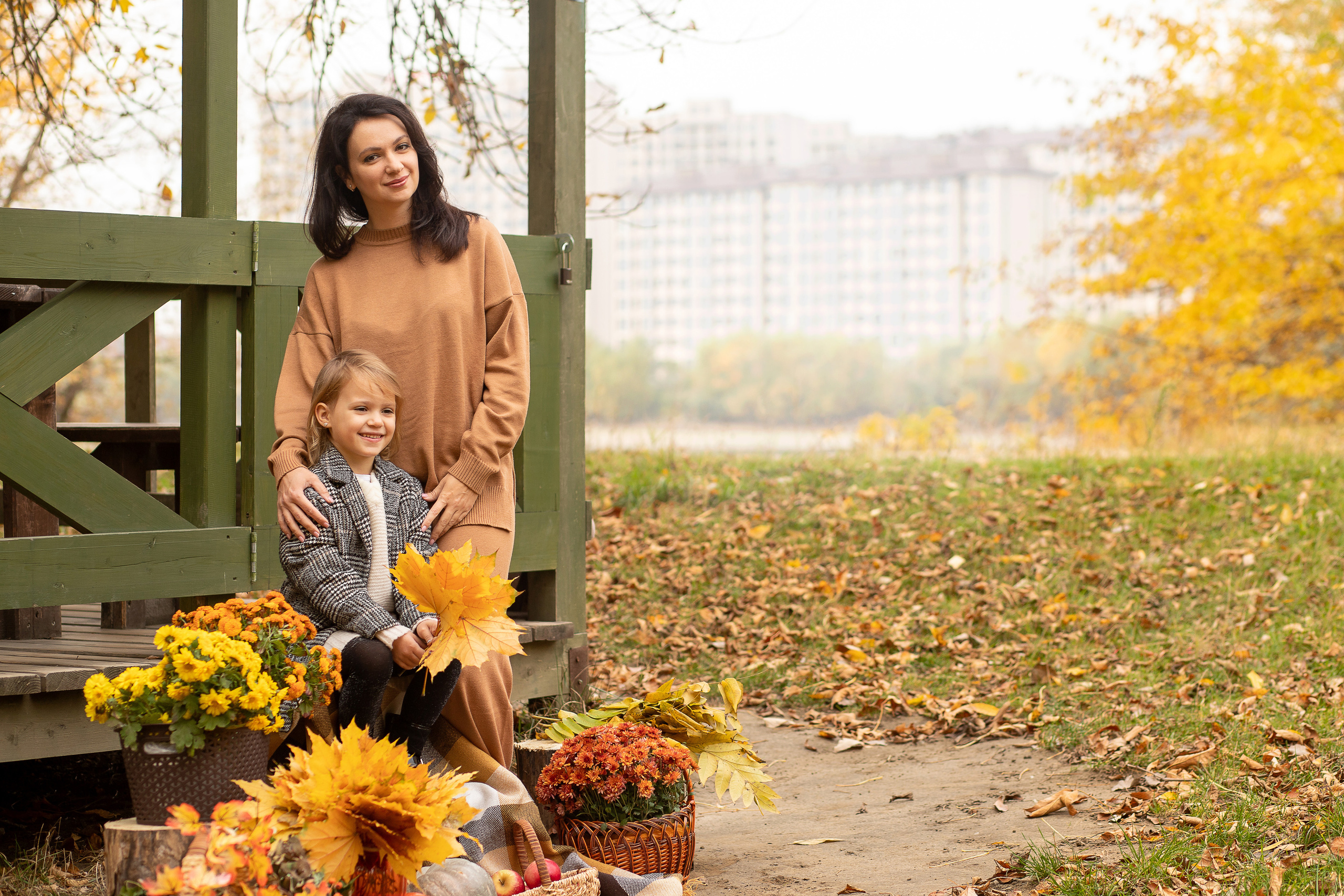 Осенние съемки в парке. Семейный и детский фотограф в Краснодаре Ирина Лаврецкая