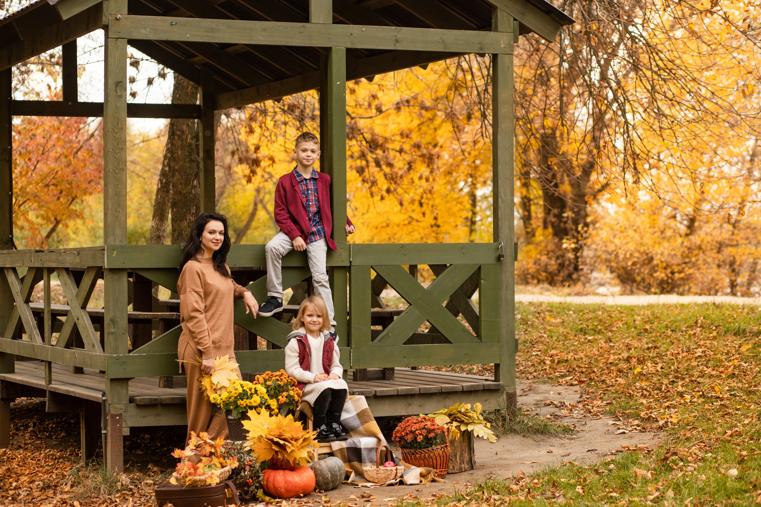 Осенние съемки в парке. Семейный и детский фотограф в Краснодаре Ирина Лаврецкая