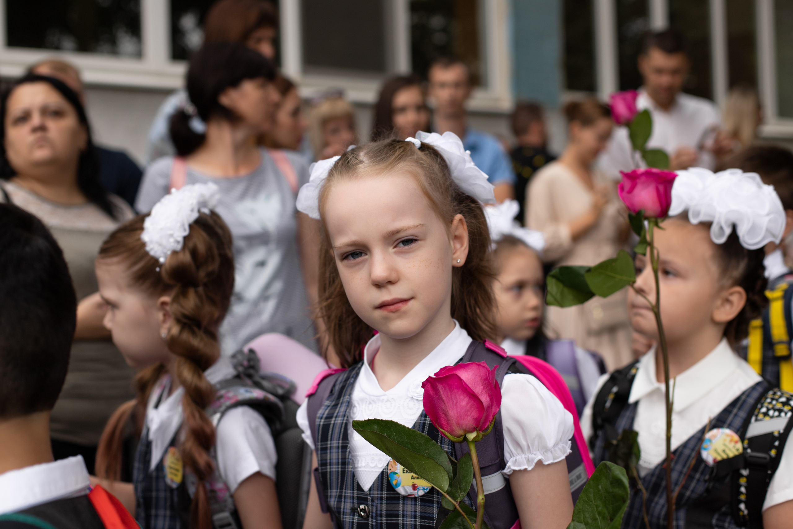 Линейка 1 класс. Семейный и детский фотограф в Краснодаре Ирина Лаврецкая