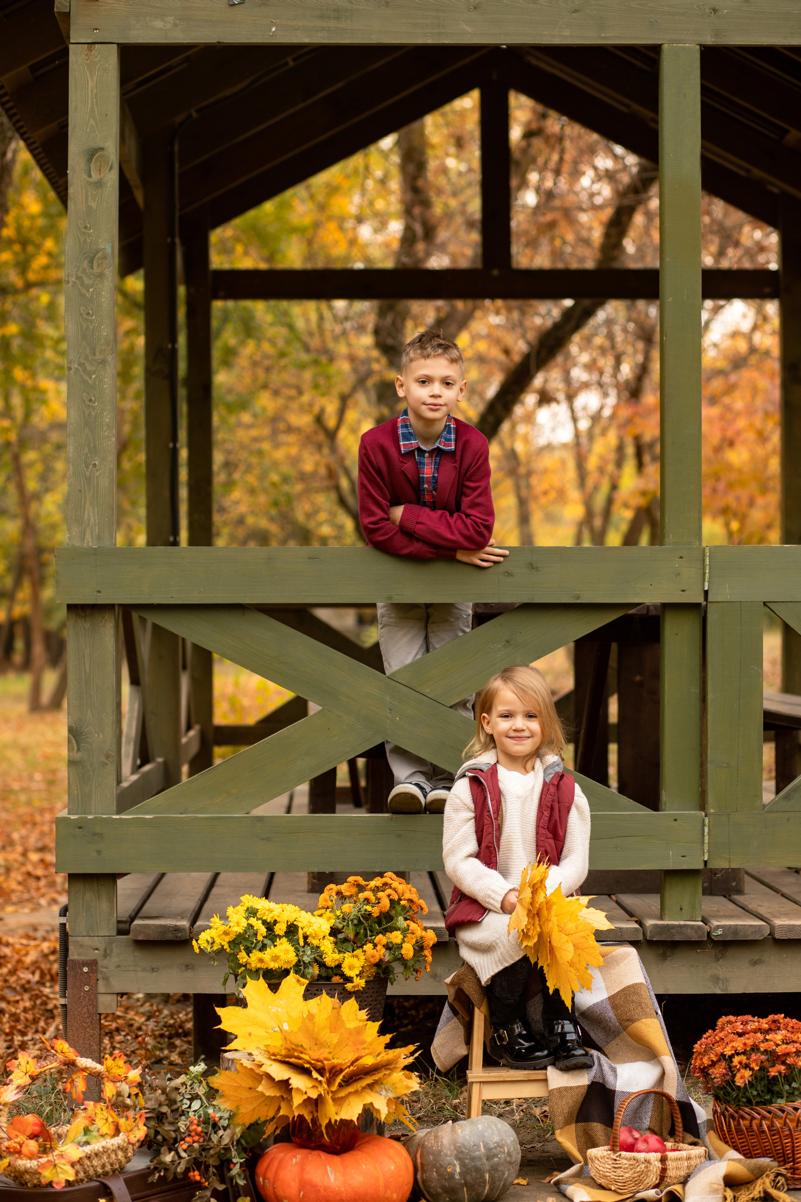 Осенние съемки в парке. Семейный и детский фотограф в Краснодаре Ирина Лаврецкая