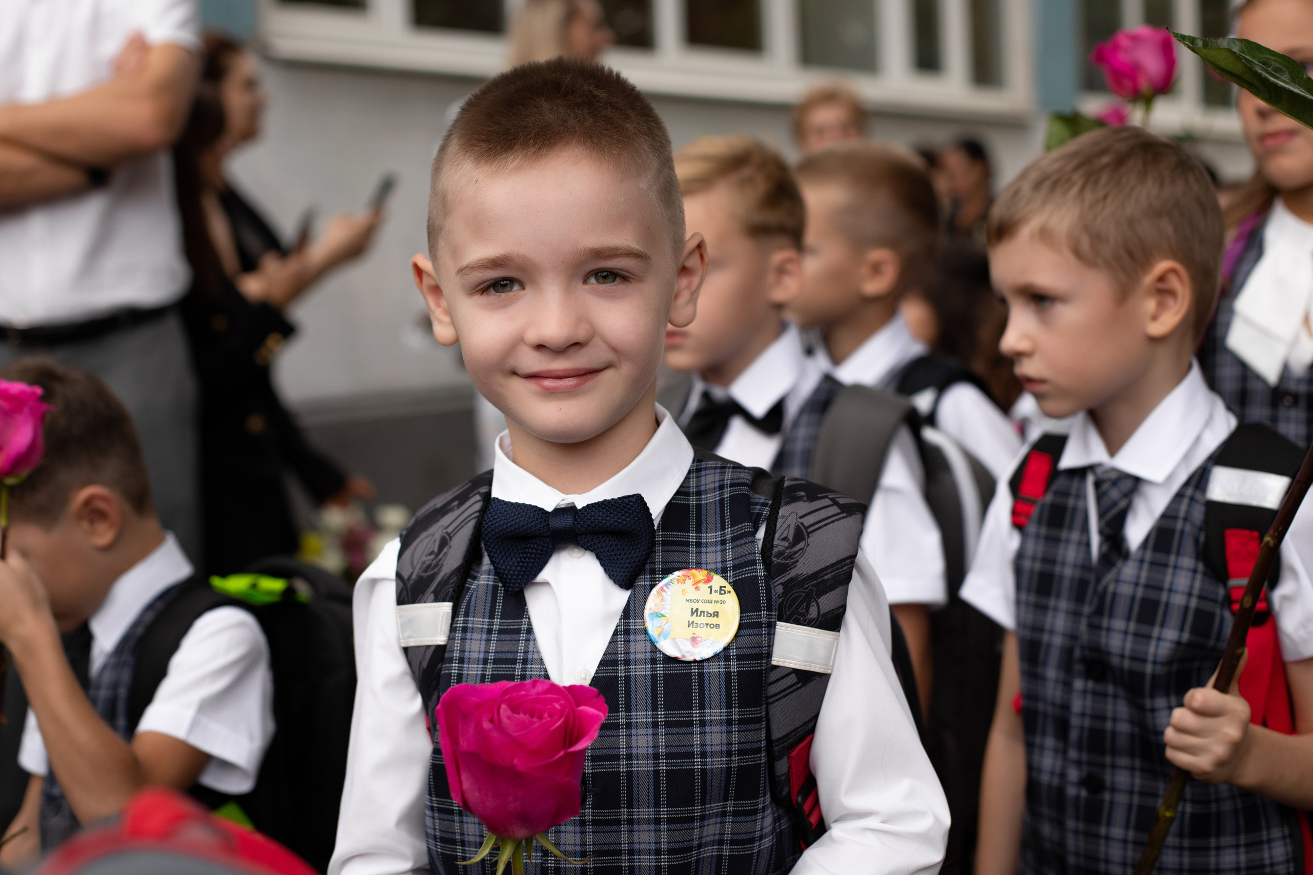 Линейка 1 класс. Семейный и детский фотограф в Краснодаре Ирина Лаврецкая