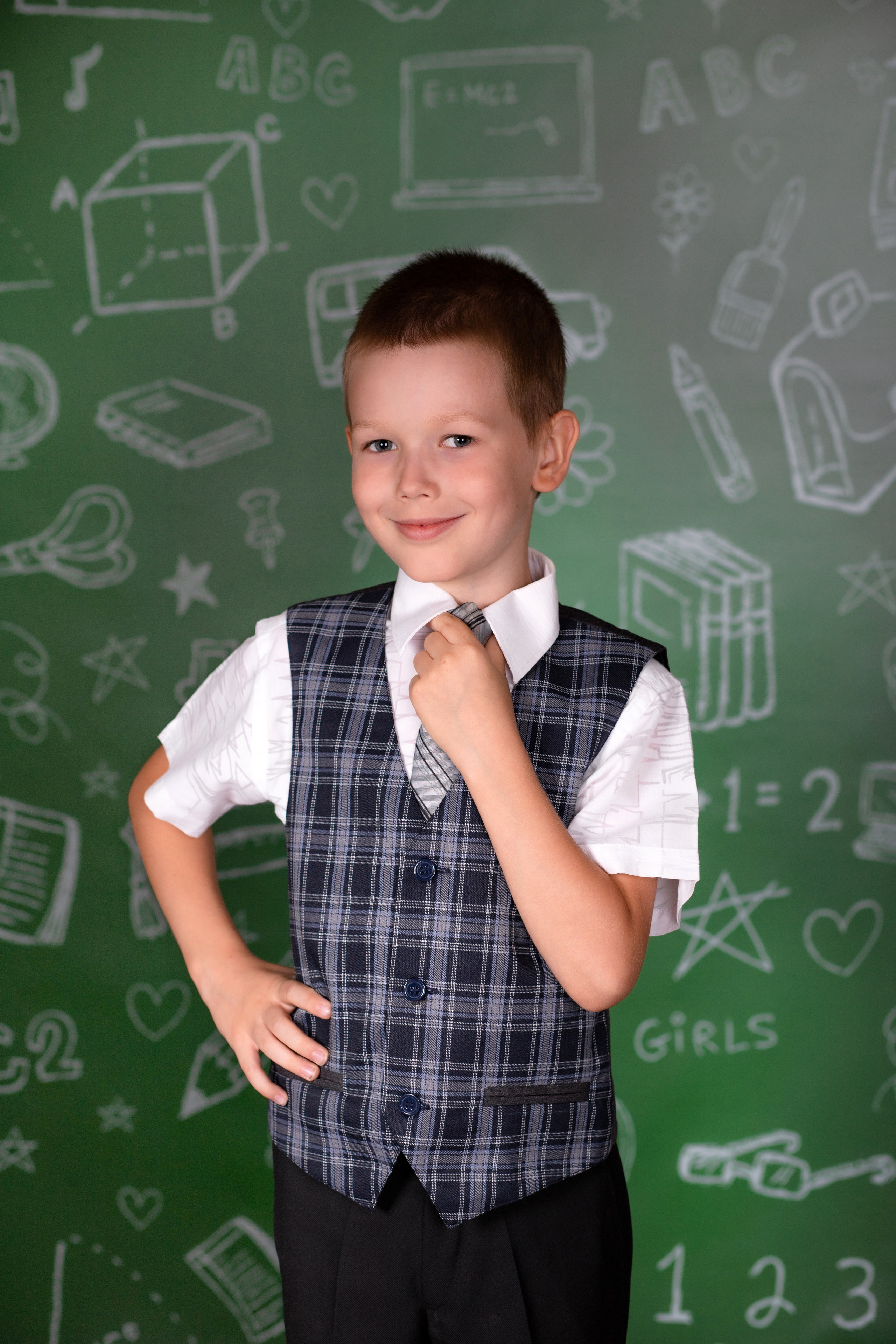 В студии Мини 1 класс. Семейный и детский фотограф в Краснодаре Ирина Лаврецкая