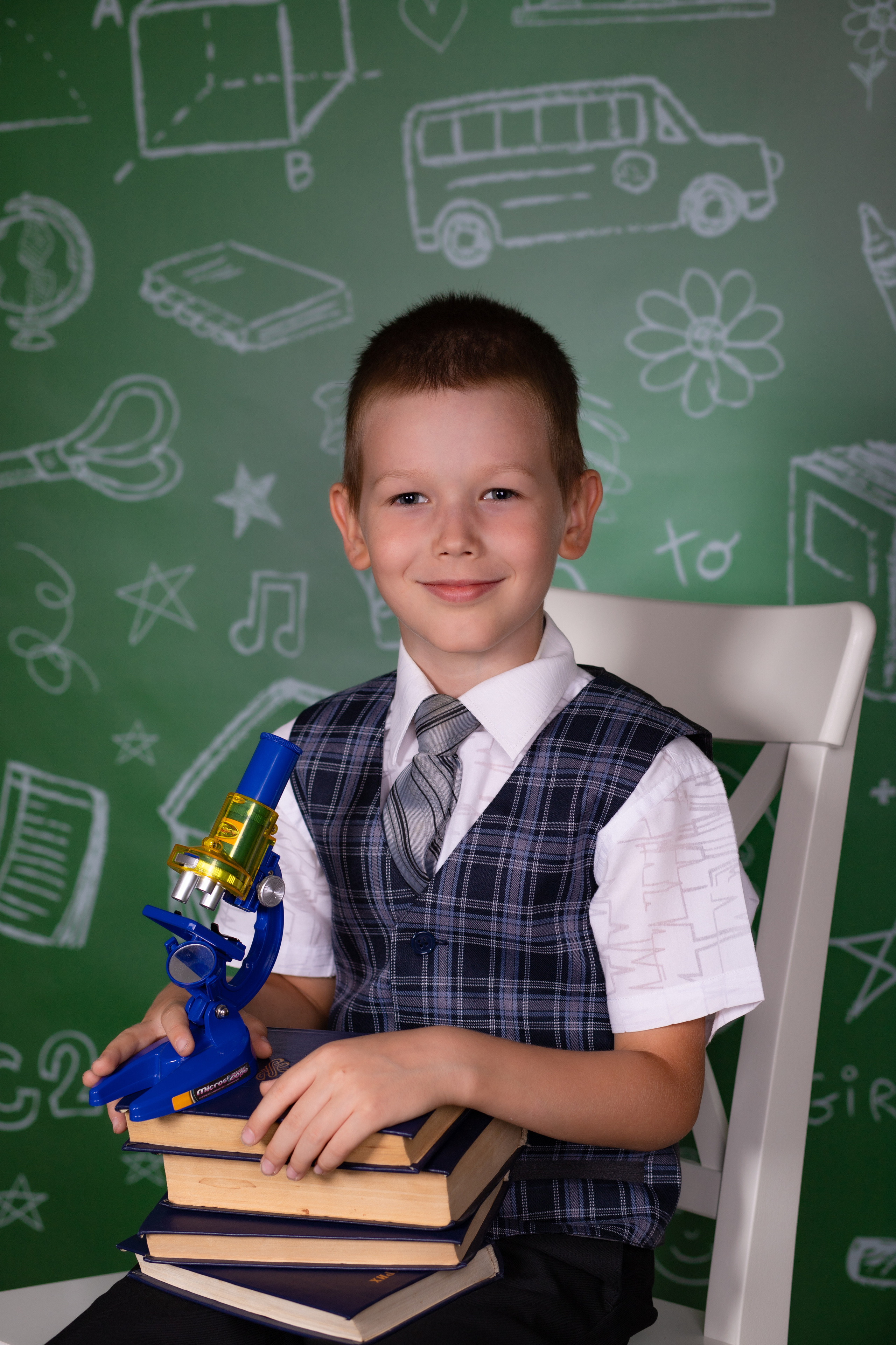 В студии Мини 1 класс. Семейный и детский фотограф в Краснодаре Ирина Лаврецкая