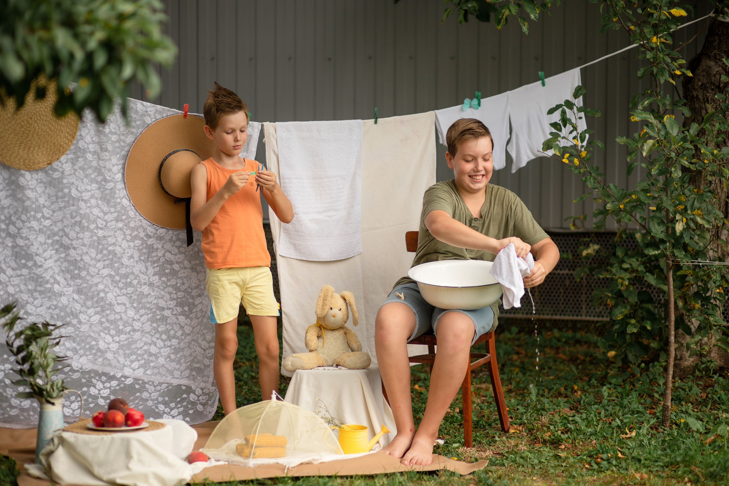 Фотодень «Стирка» и «Арбуз». Семейный и детский фотограф в Краснодаре Ирина Лаврецкая