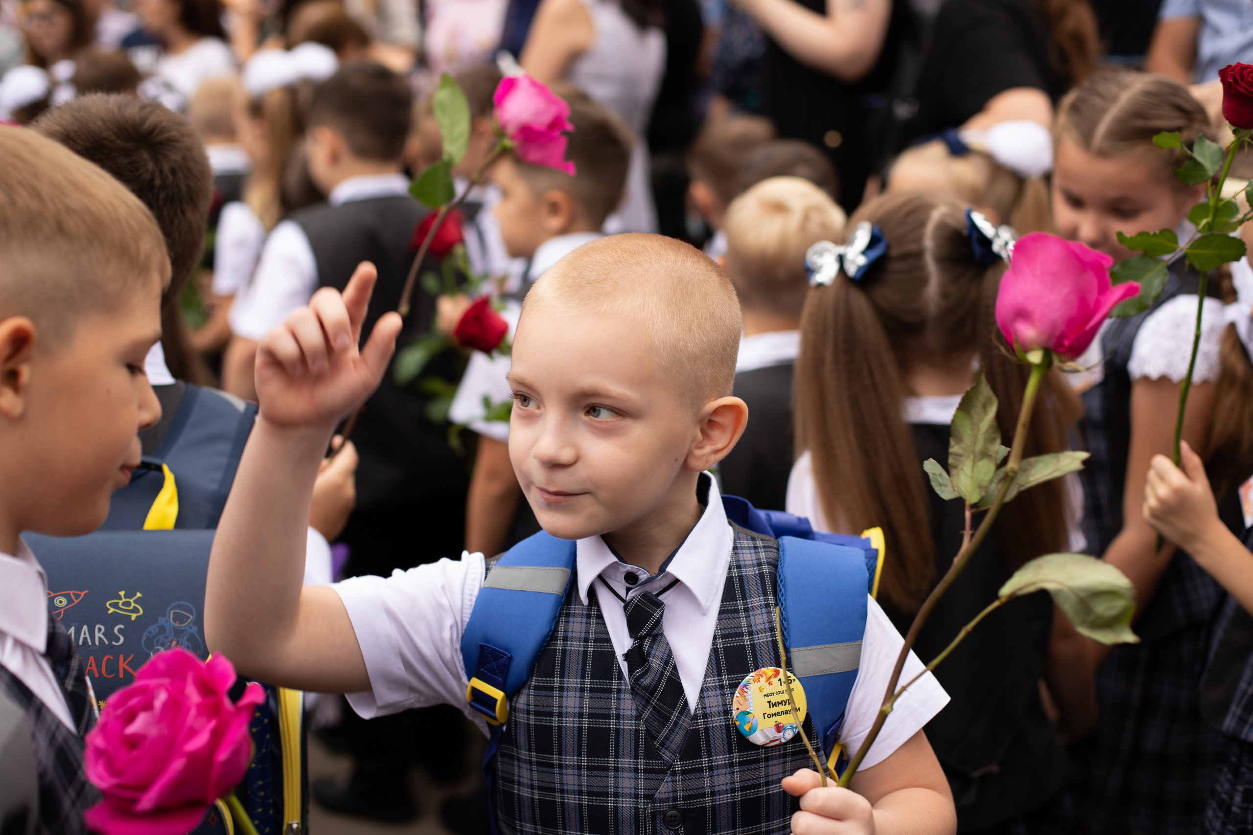 Линейка 1 класс. Семейный и детский фотограф в Краснодаре Ирина Лаврецкая