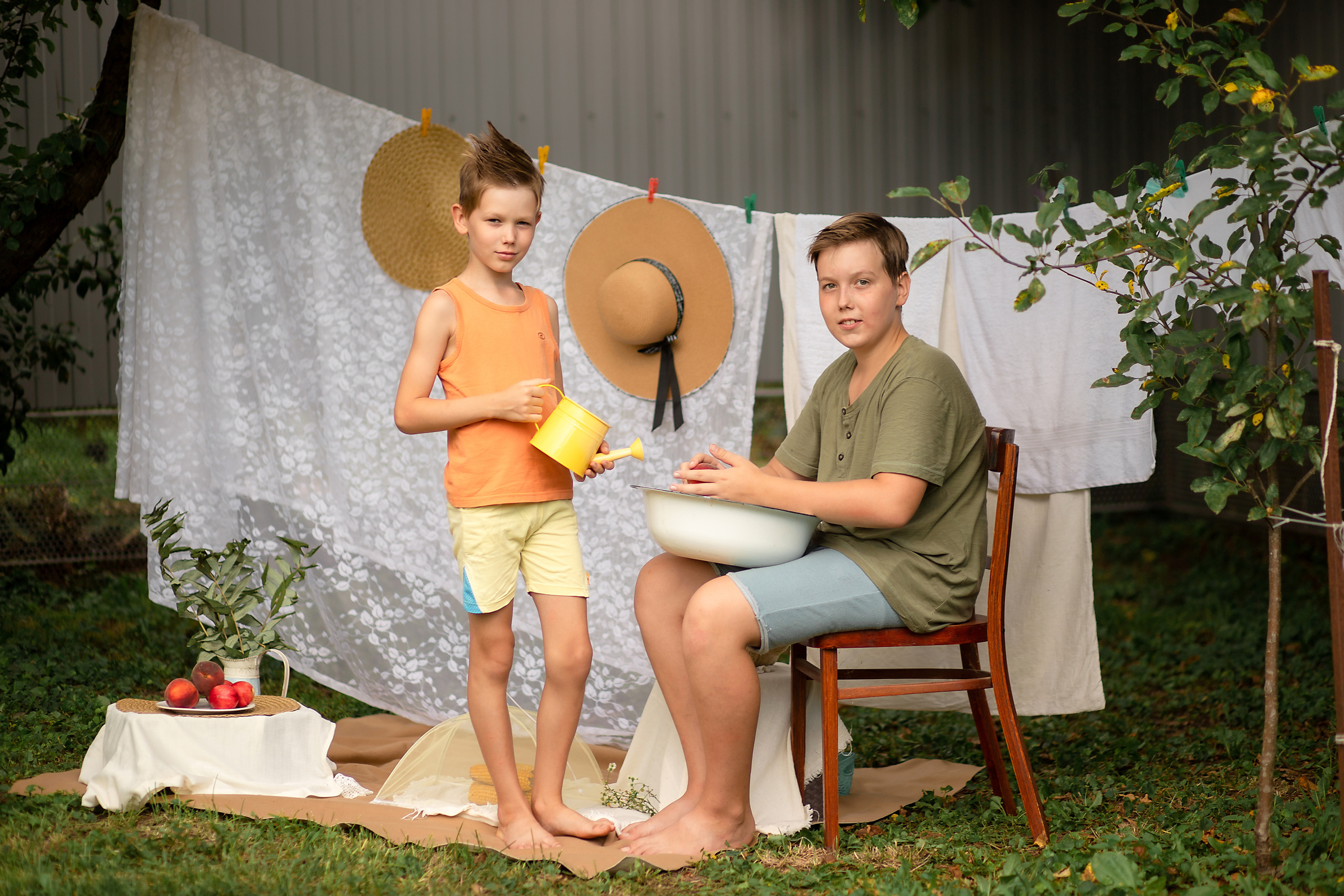 Фотодень «Стирка» и «Арбуз». Семейный и детский фотограф в Краснодаре Ирина Лаврецкая