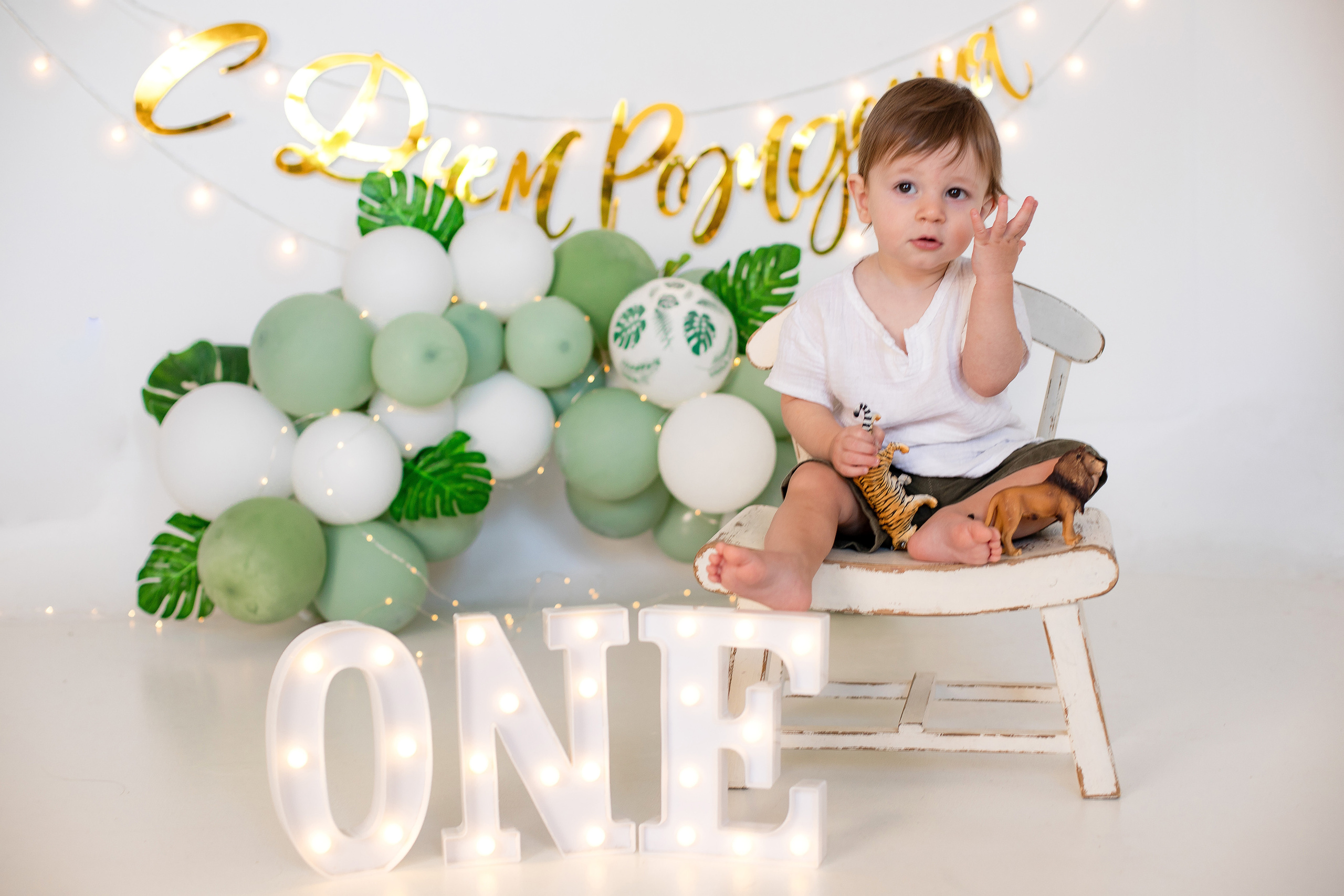 Годовасия в студии. Семейный и детский фотограф в Краснодаре Ирина Лаврецкая