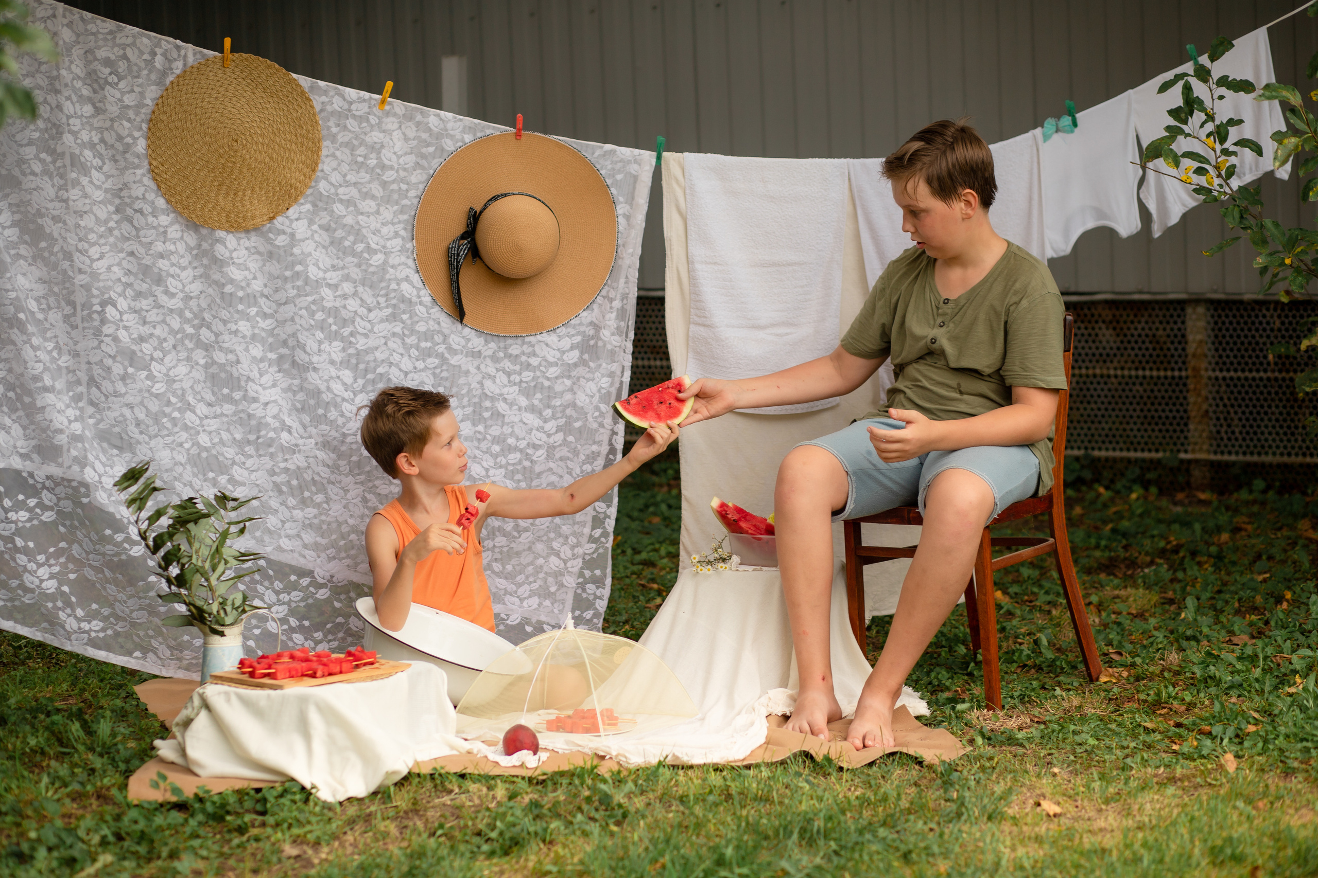 Фотодень «Стирка» и «Арбуз». Семейный и детский фотограф в Краснодаре Ирина Лаврецкая