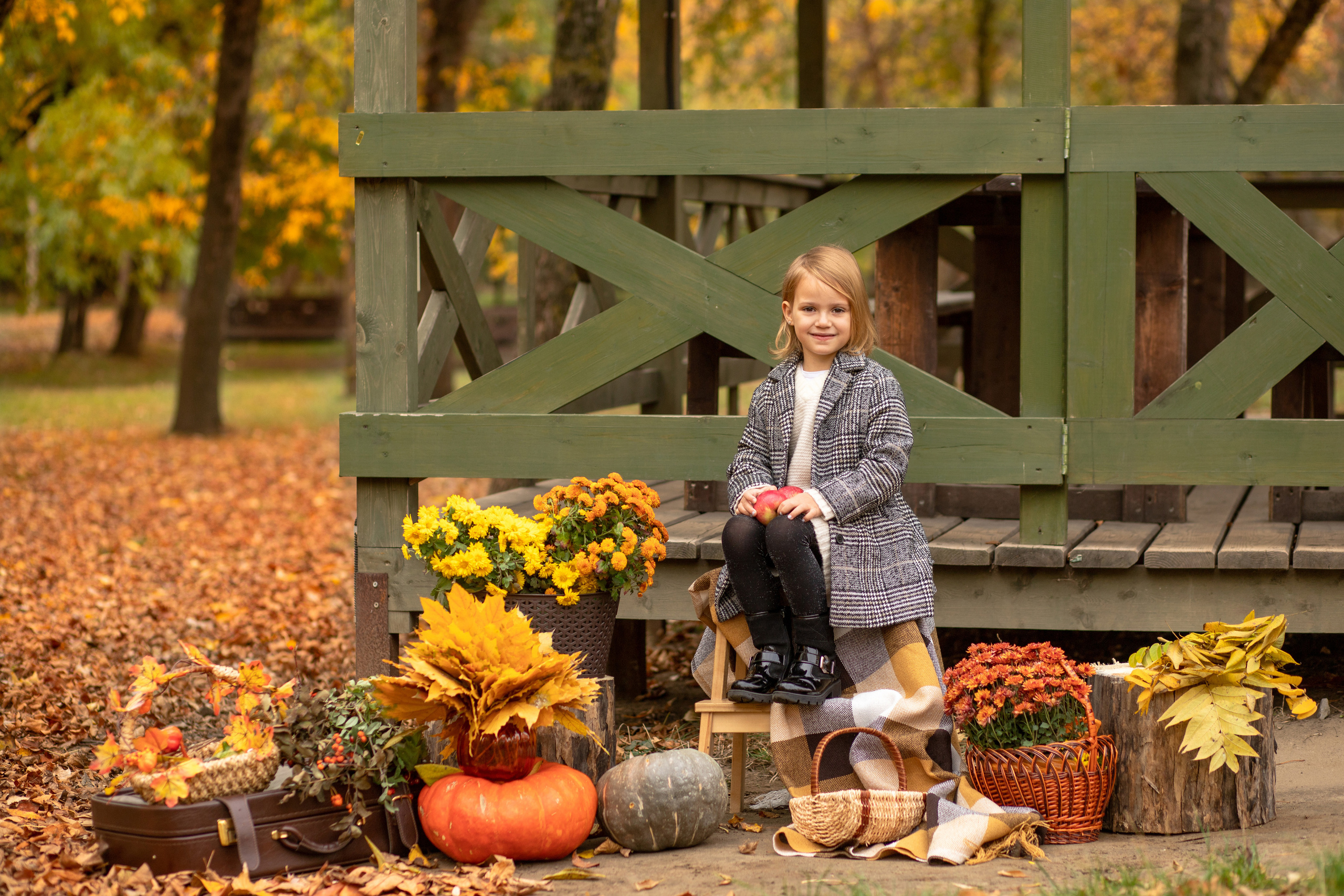 Осенние съемки в парке. Семейный и детский фотограф в Краснодаре Ирина Лаврецкая
