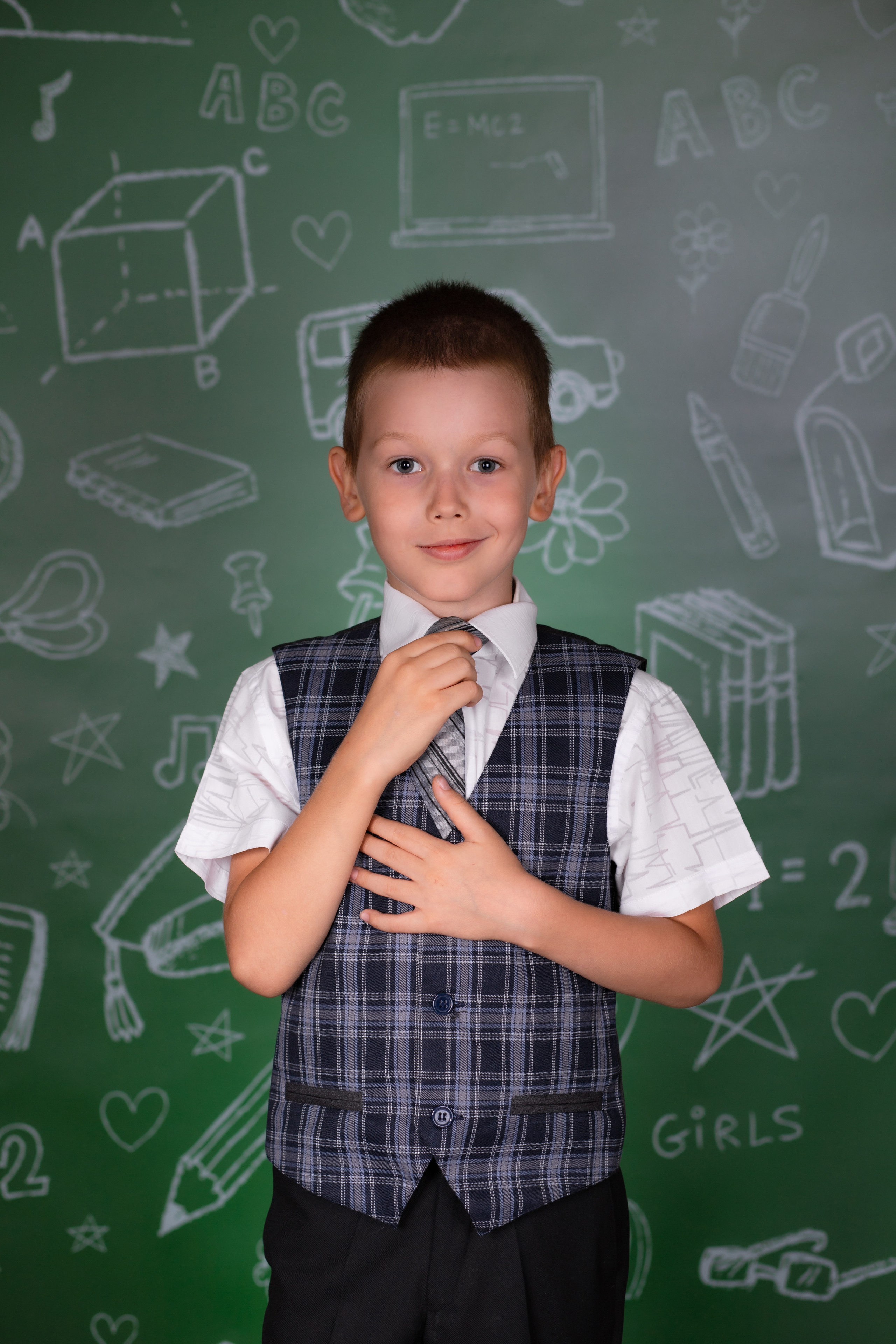 В студии Мини 1 класс. Семейный и детский фотограф в Краснодаре Ирина Лаврецкая