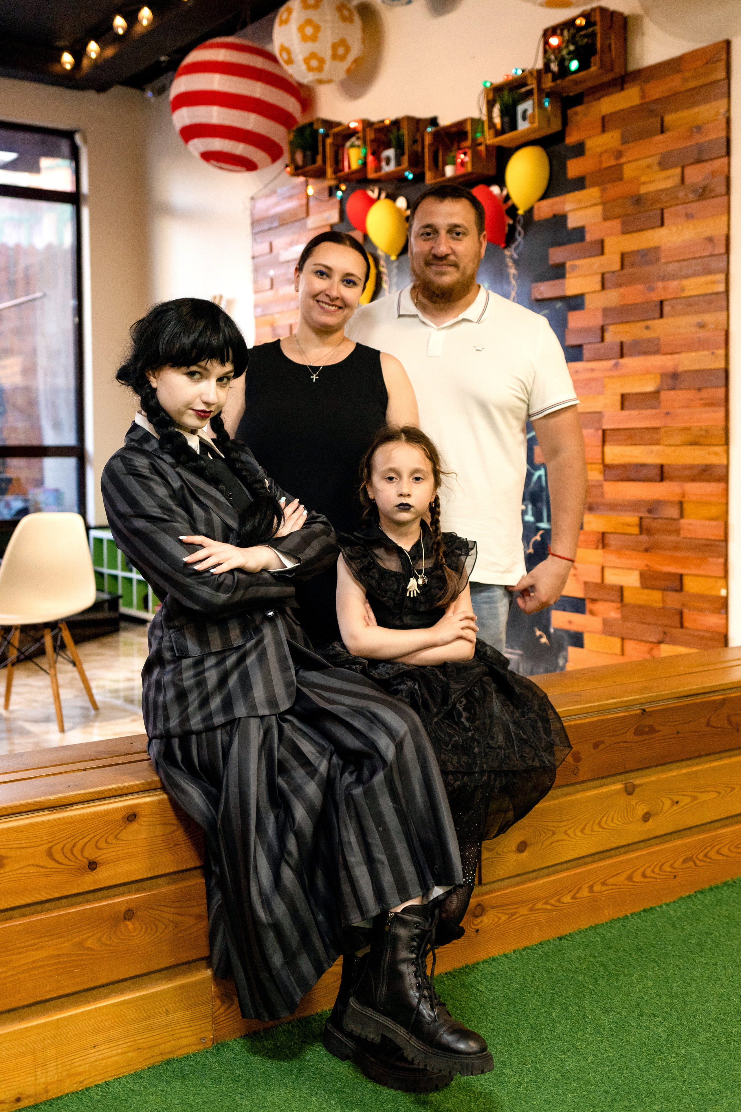 Детский день рождения в стиле Wendsday на площадке Playbery. Семейный и детский фотограф в Краснодаре Ирина Лаврецкая