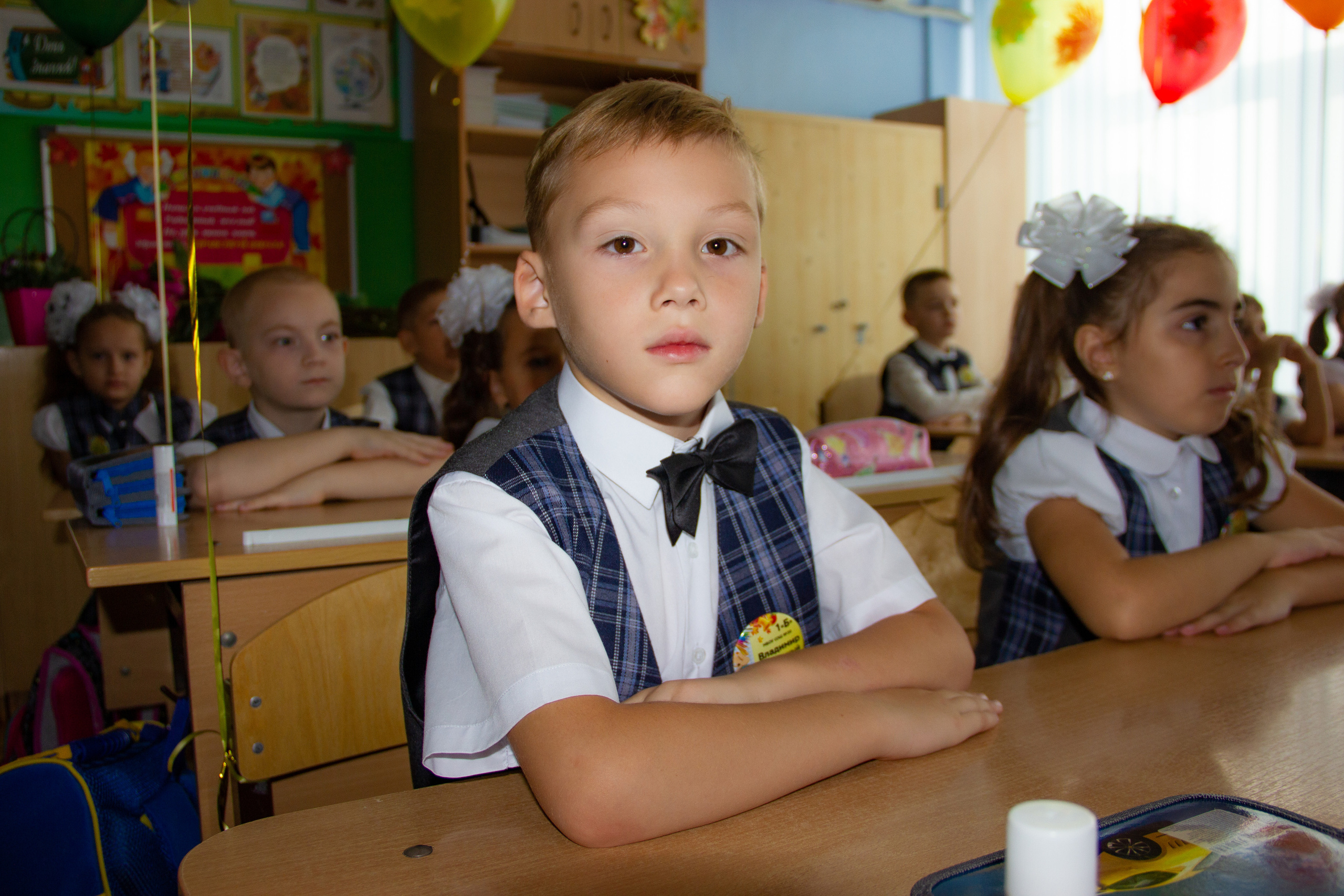 Съемка в классе 1 А. Семейный и детский фотограф в Краснодаре Ирина Лаврецкая