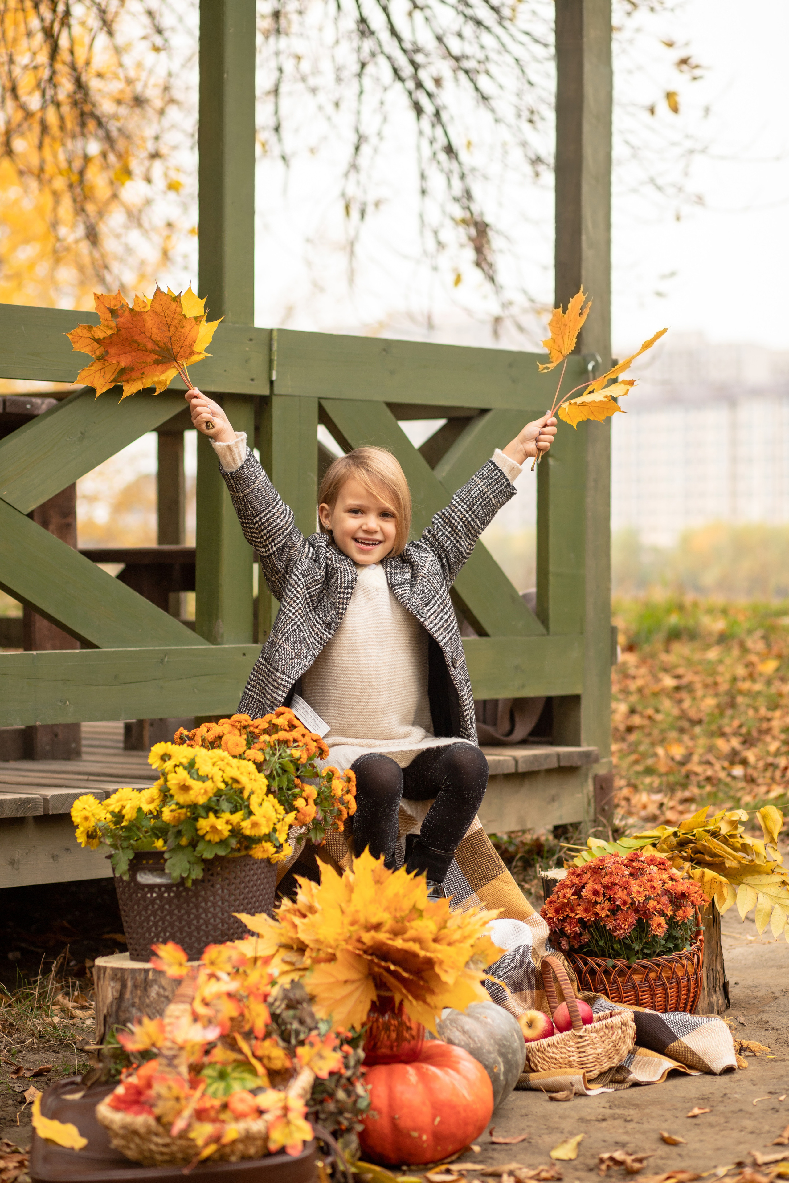 Осенние съемки в парке. Семейный и детский фотограф в Краснодаре Ирина Лаврецкая