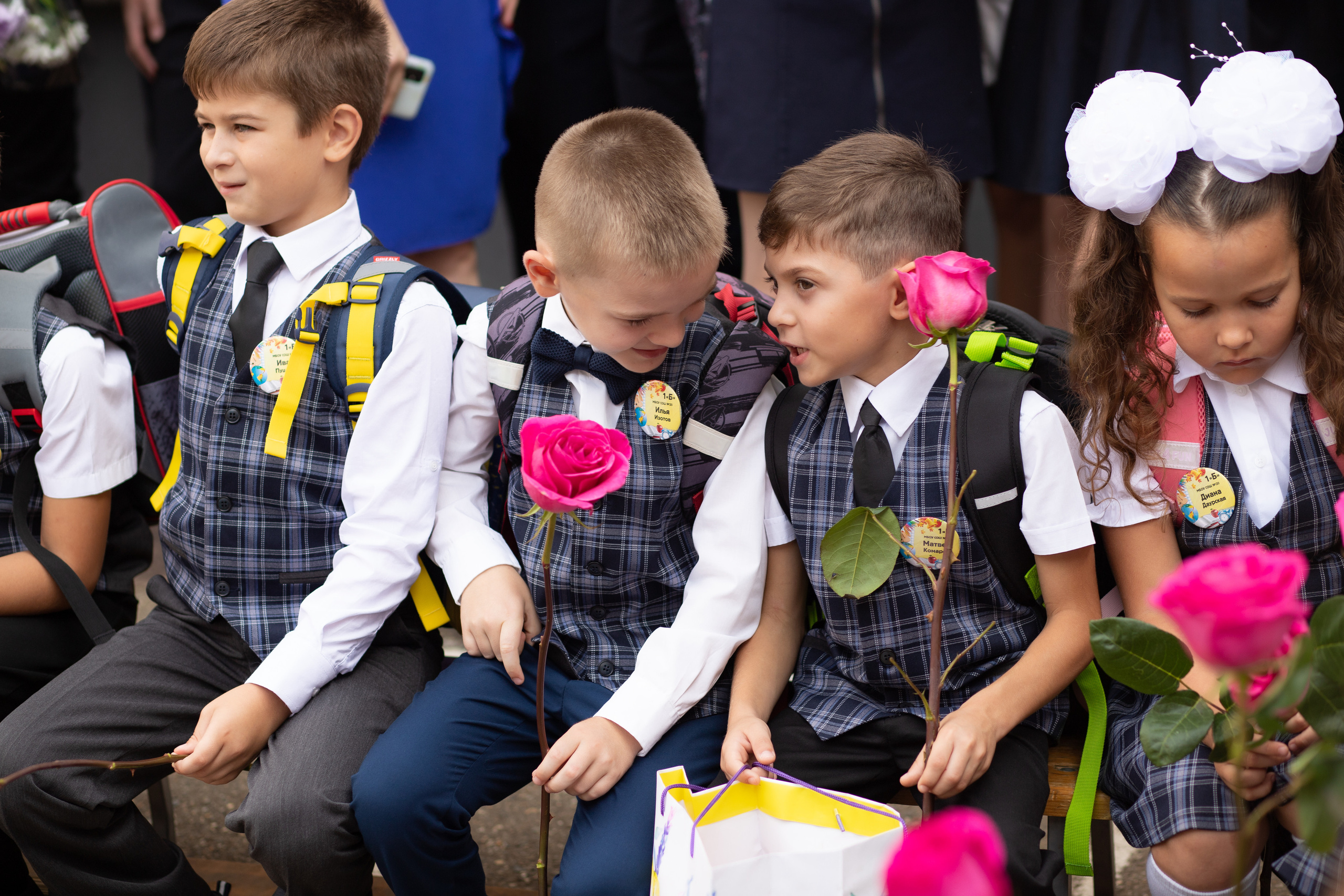 Линейка 1 класс. Семейный и детский фотограф в Краснодаре Ирина Лаврецкая
