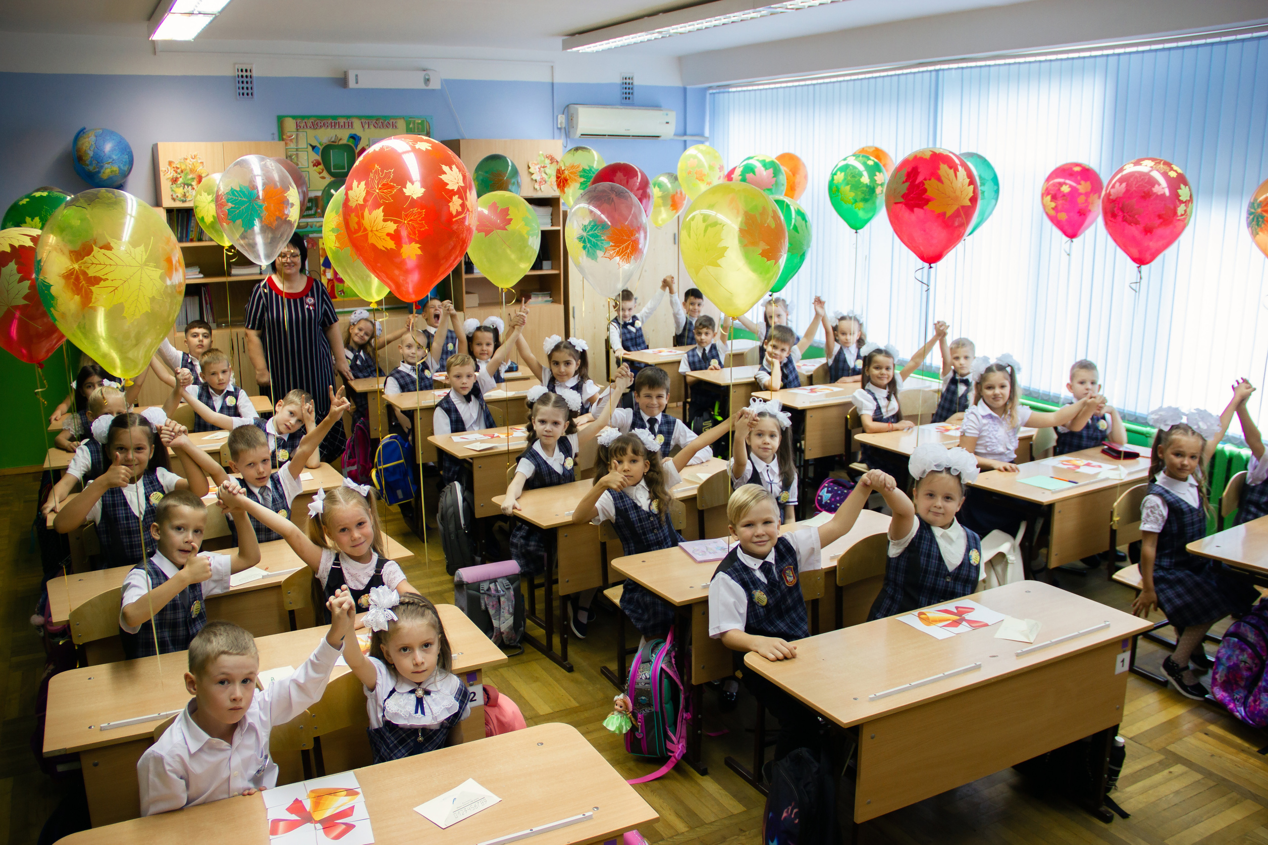 Съемка в классе 1 А. Семейный и детский фотограф в Краснодаре Ирина Лаврецкая
