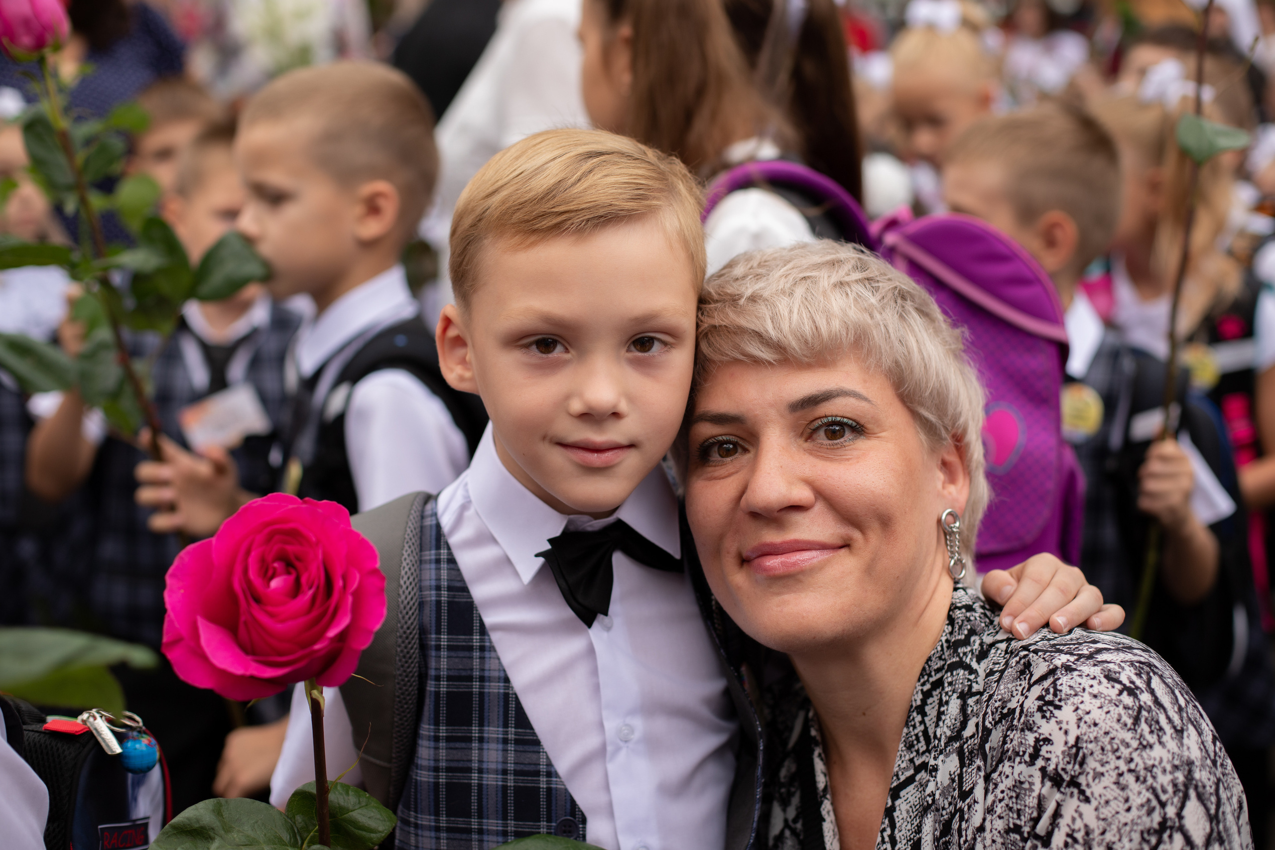 Линейка 1 класс. Семейный и детский фотограф в Краснодаре Ирина Лаврецкая