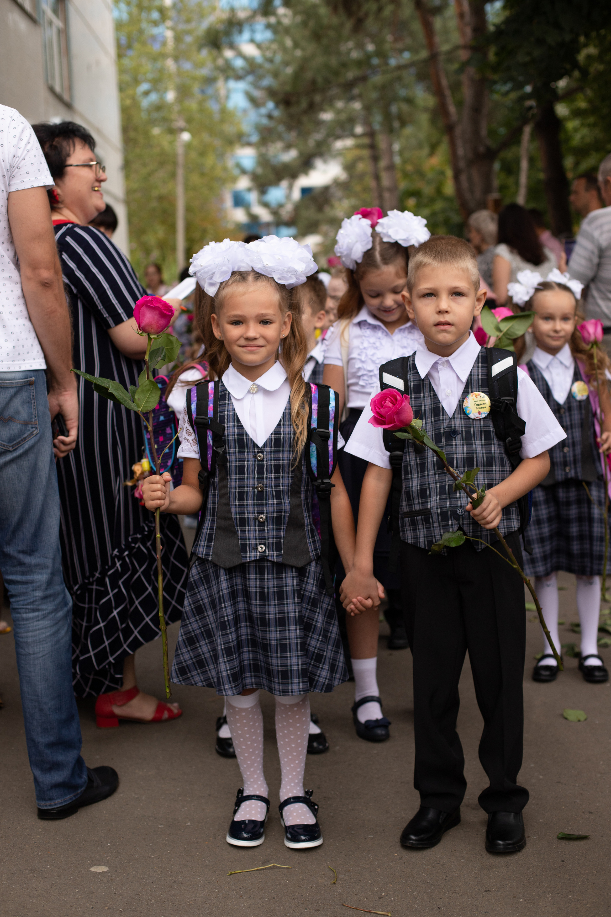 Линейка 1 класс. Семейный и детский фотограф в Краснодаре Ирина Лаврецкая