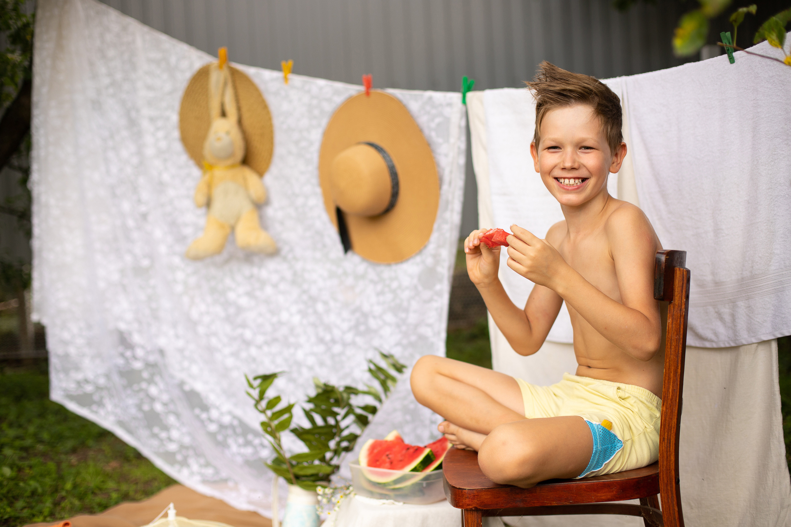 Фотодень «Стирка» и «Арбуз». Семейный и детский фотограф в Краснодаре Ирина Лаврецкая