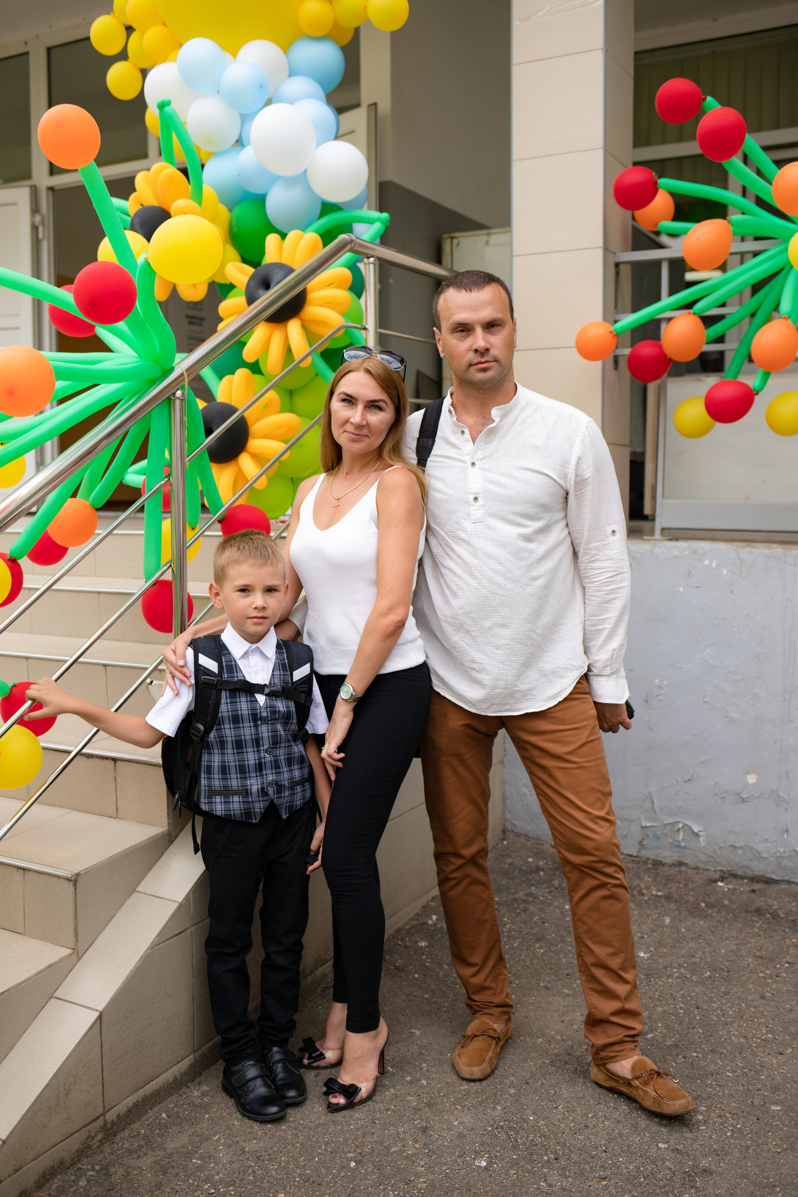 Линейка 1 класс. Семейный и детский фотограф в Краснодаре Ирина Лаврецкая