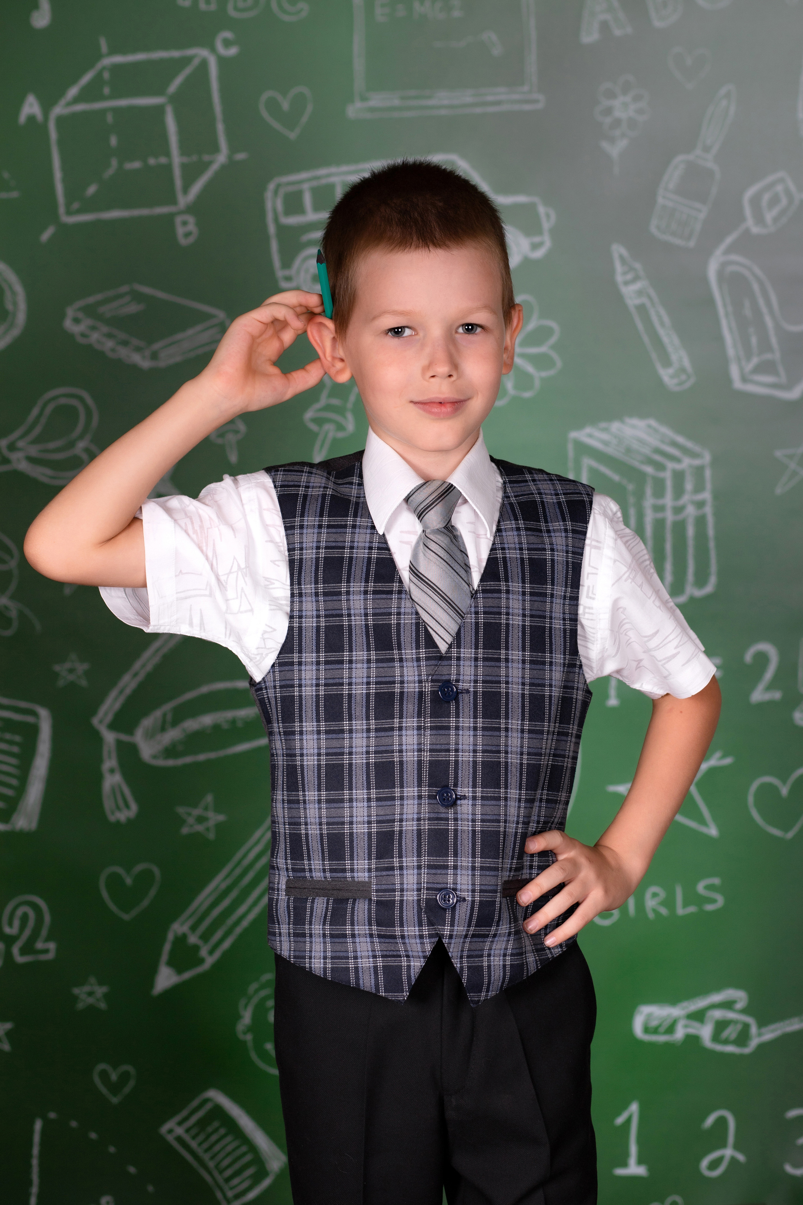 В студии Мини 1 класс. Семейный и детский фотограф в Краснодаре Ирина Лаврецкая