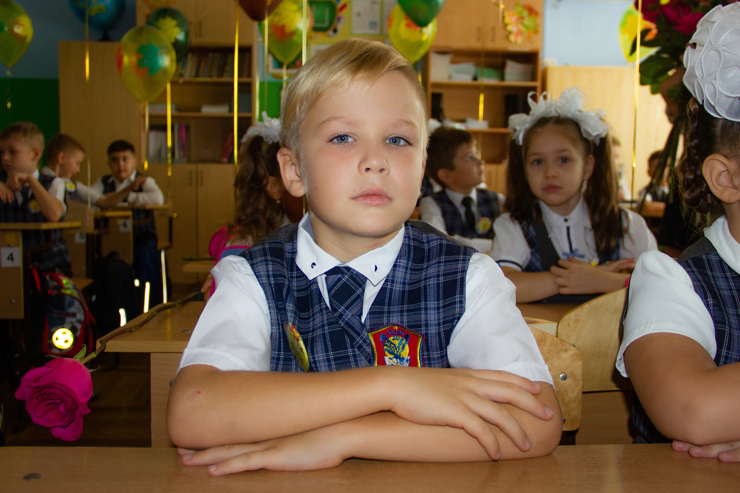 Съемка в классе 1 А. Семейный и детский фотограф в Краснодаре Ирина Лаврецкая