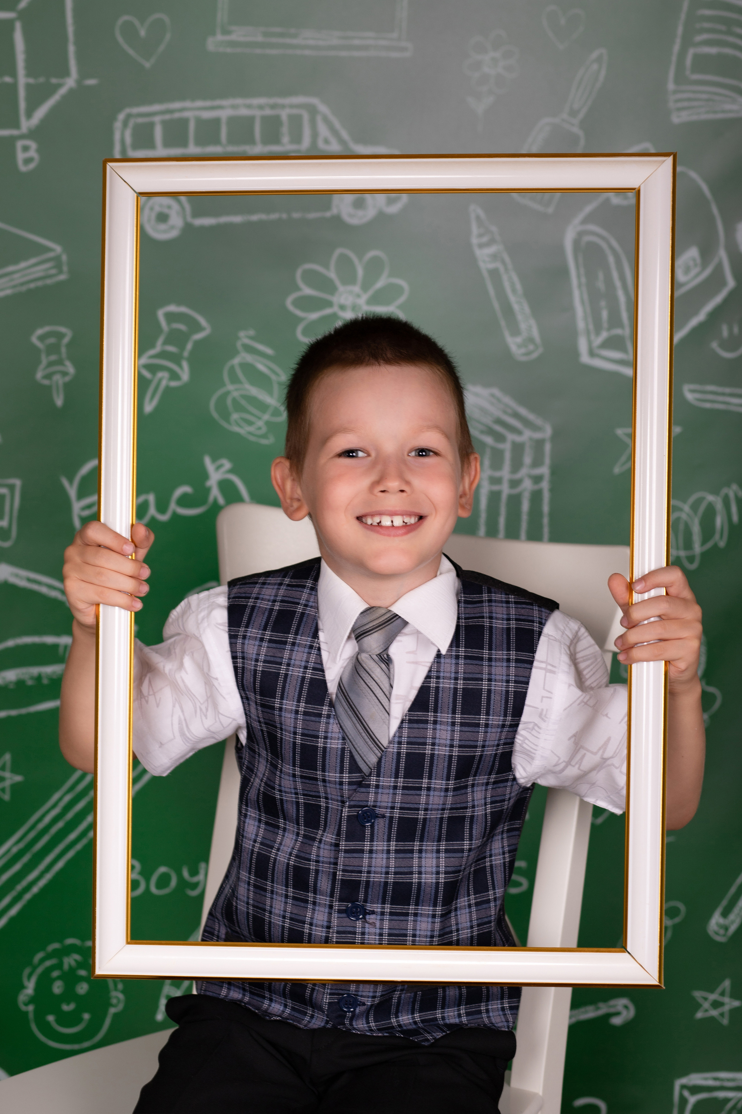 В студии Мини 1 класс. Семейный и детский фотограф в Краснодаре Ирина Лаврецкая