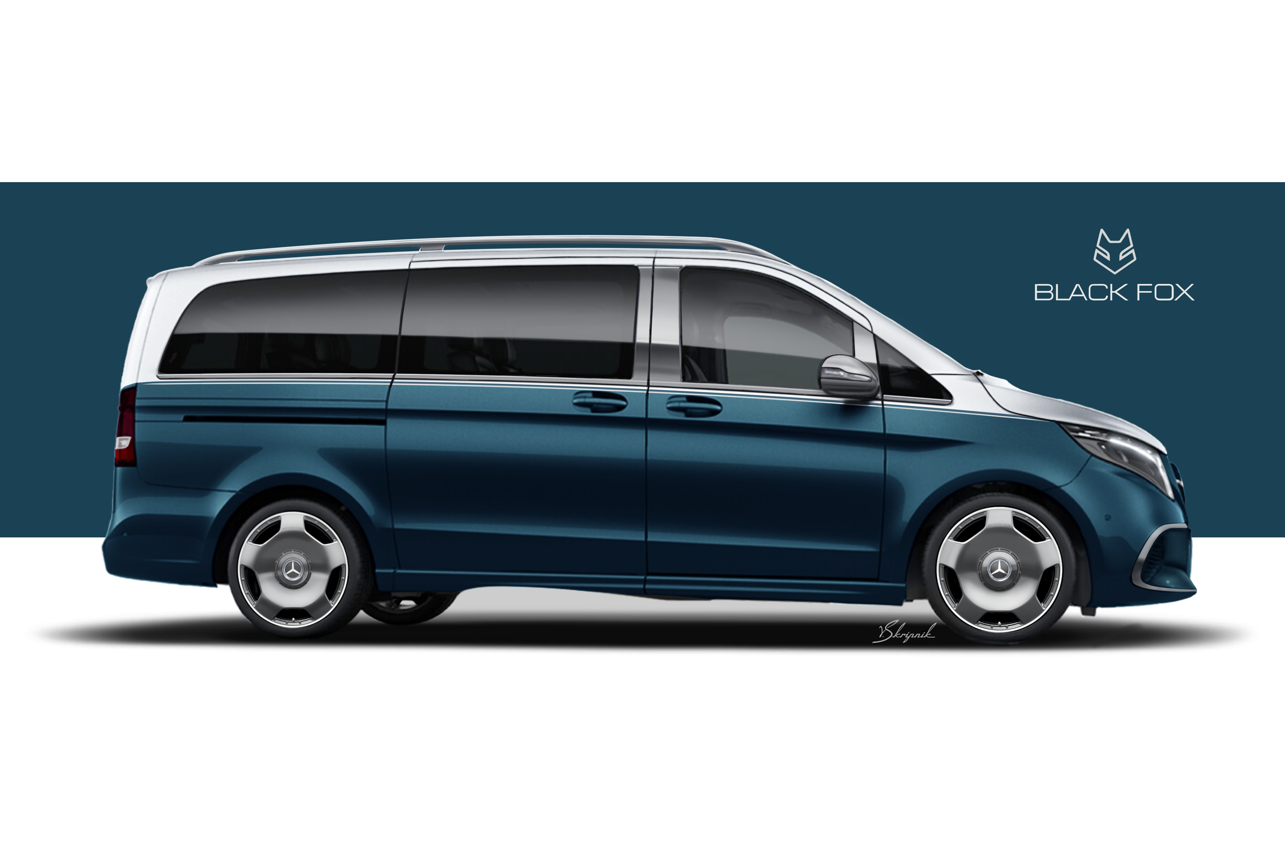 Styling Mercedes V-class. Design and refit of yachts and motorboats