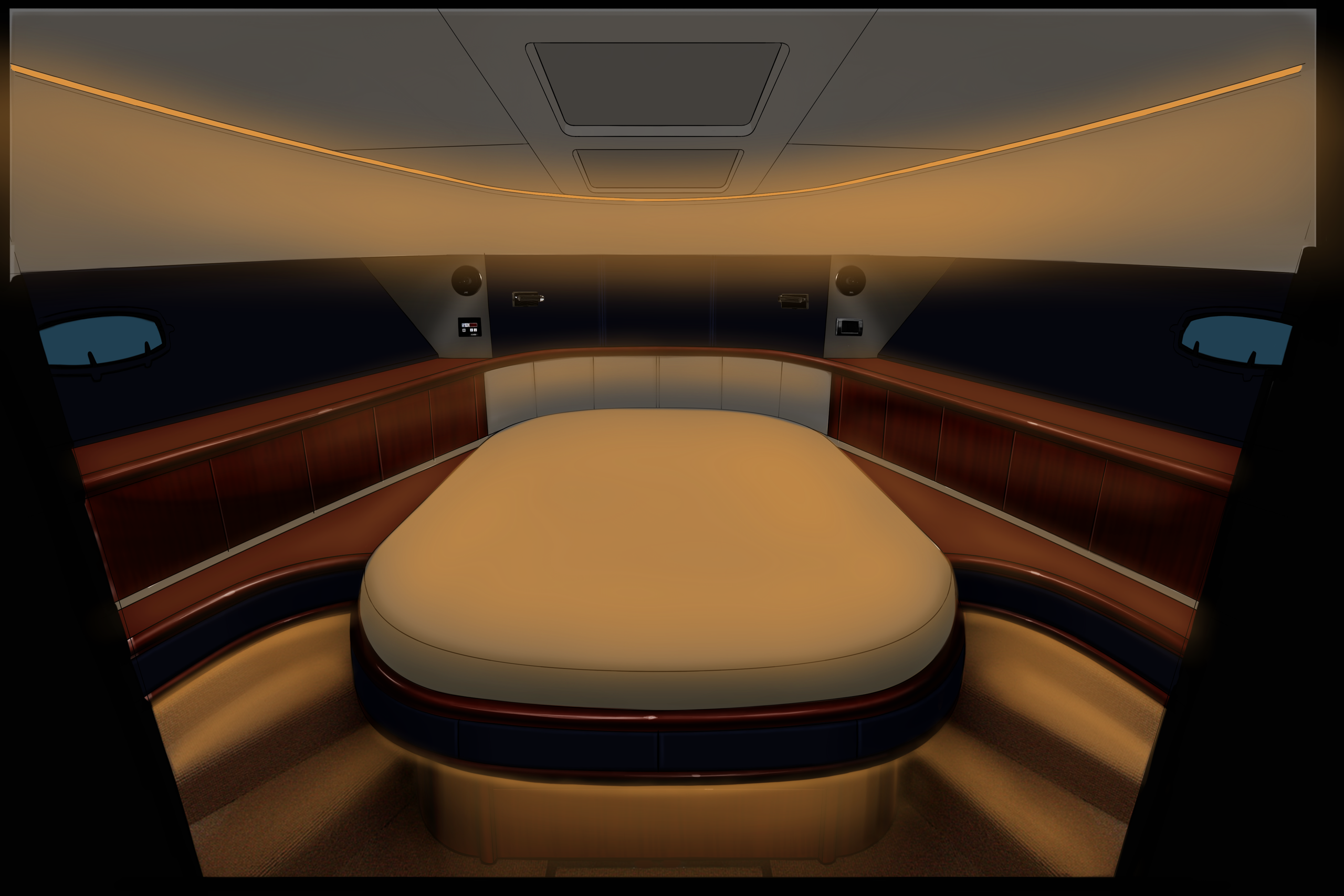 Fairline Squadron 68. Design and refit of yachts and motorboats