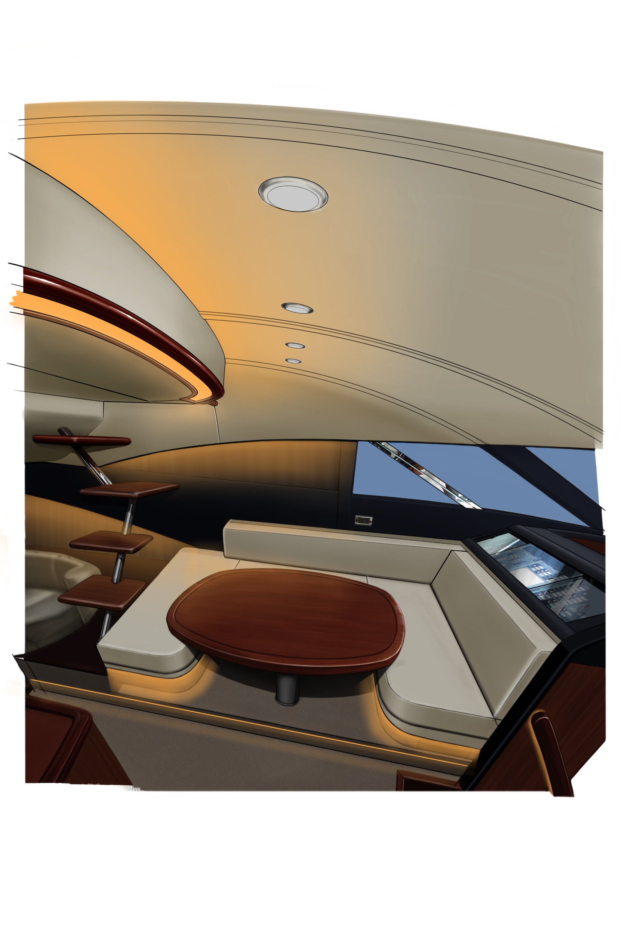 Fairline Squadron 68. Design and refit of yachts and motorboats