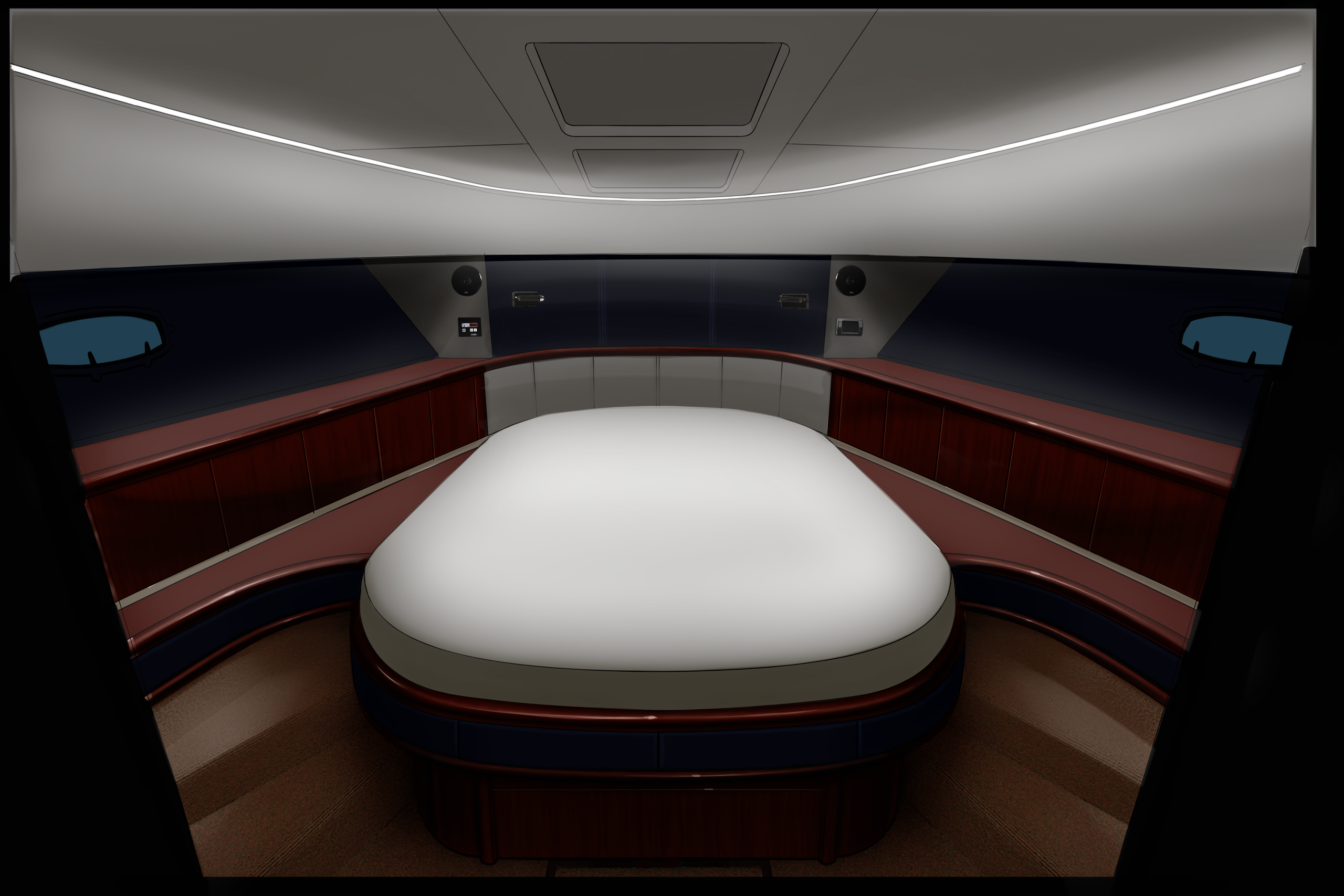 Fairline Squadron 68. Design and refit of yachts and motorboats