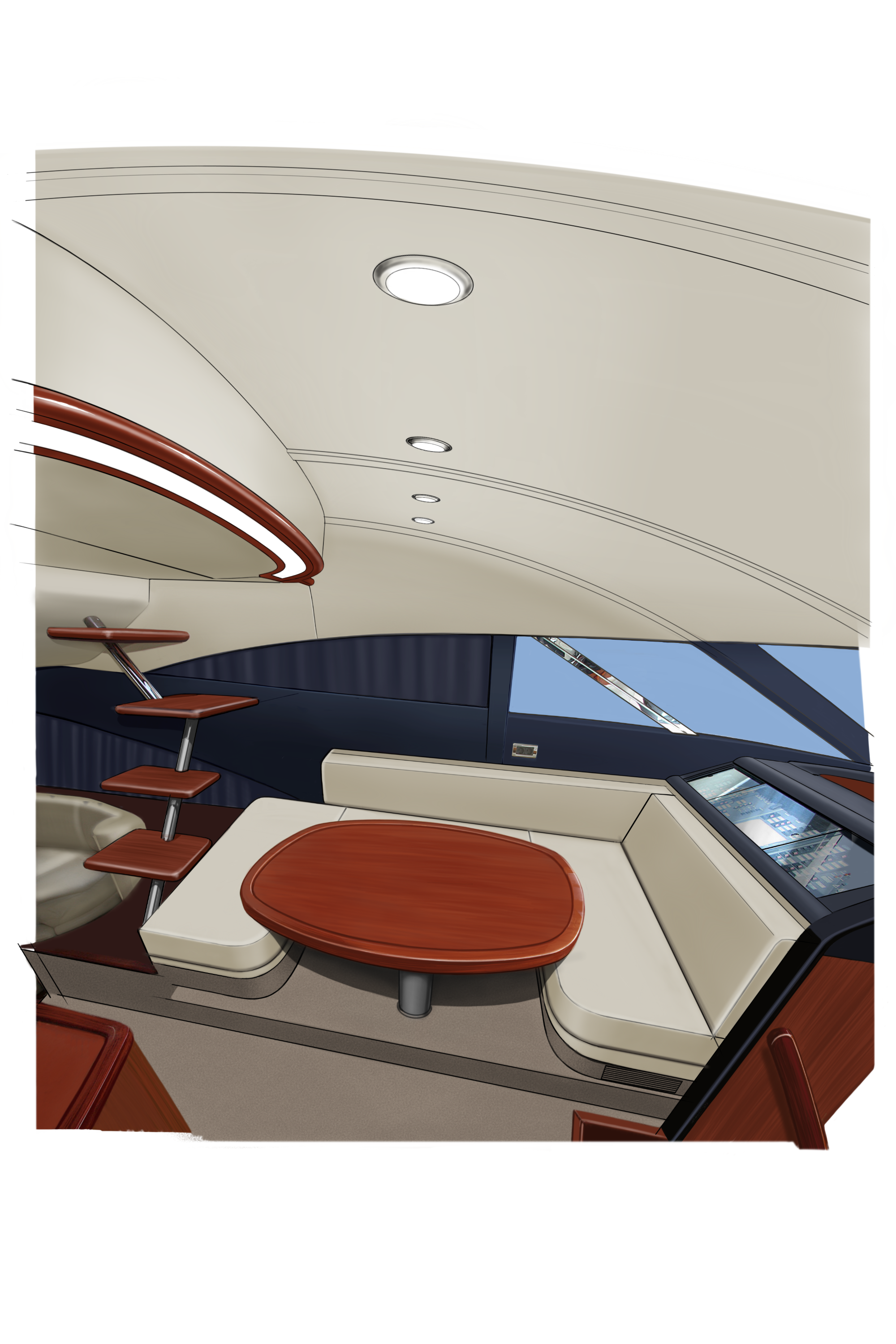 Fairline Squadron 68. Design and refit of yachts and motorboats