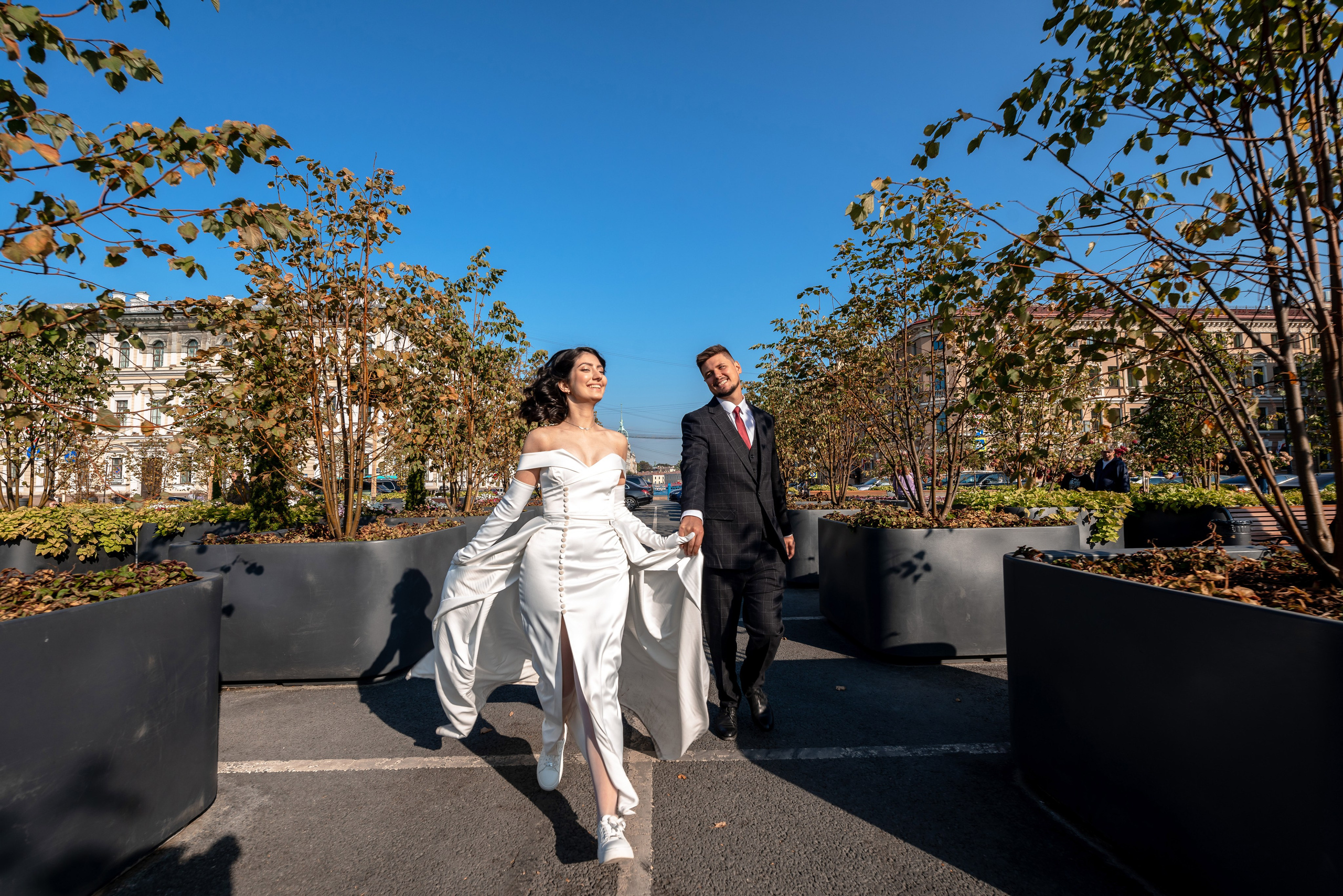 Камерная свадьба в Первом Дворце Бракосочетания №1 на Английской набережной Яны и Евгения. Портретный, семейный и свадебный фотограф в Санкт-Петербурге и в Пушкине Ширяев Денис