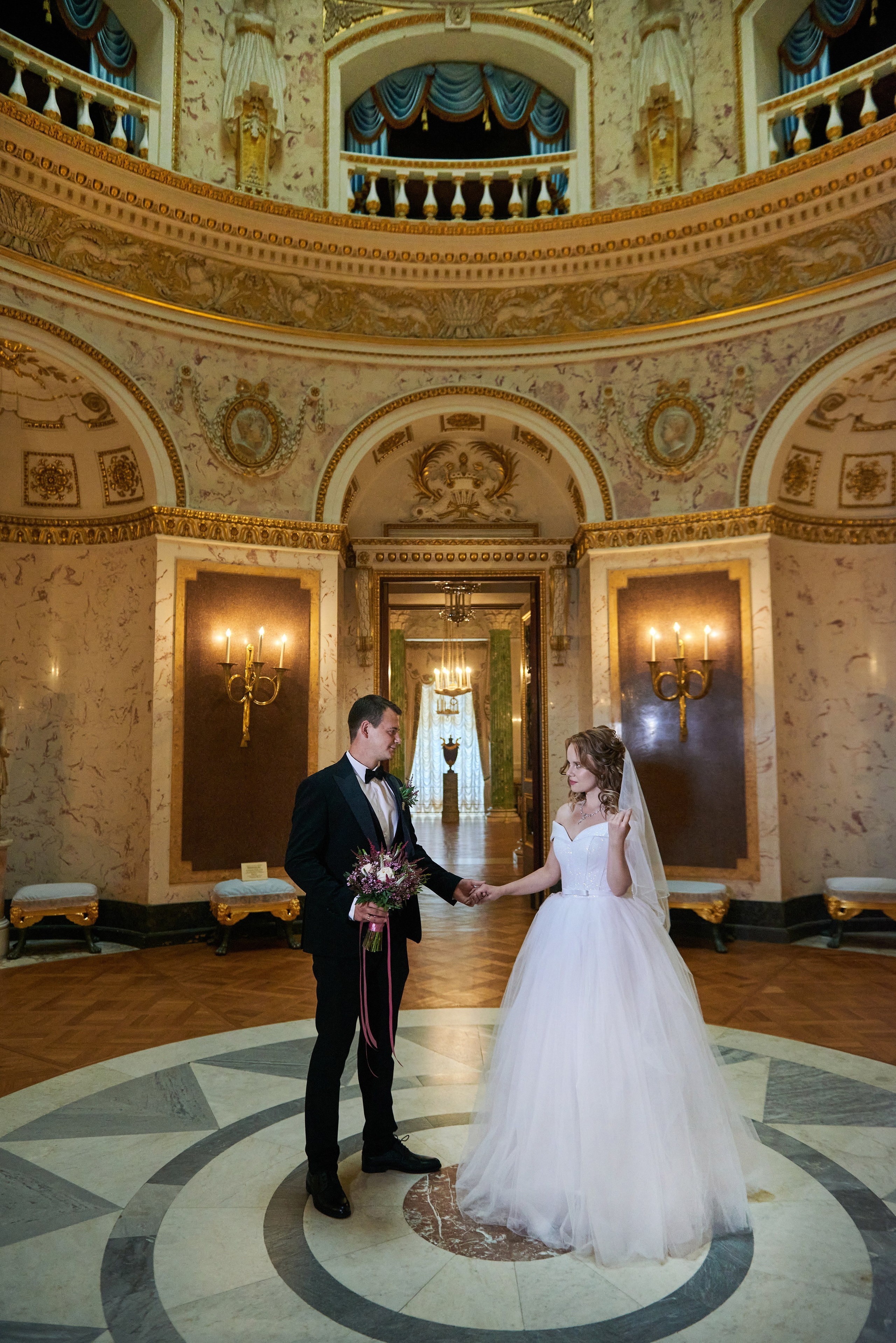 Екатерина и Александр (свадебная фотосессия в Павловском Дворце). Портретный, семейный и свадебный фотограф в Санкт-Петербурге и в Пушкине Ширяев Денис
