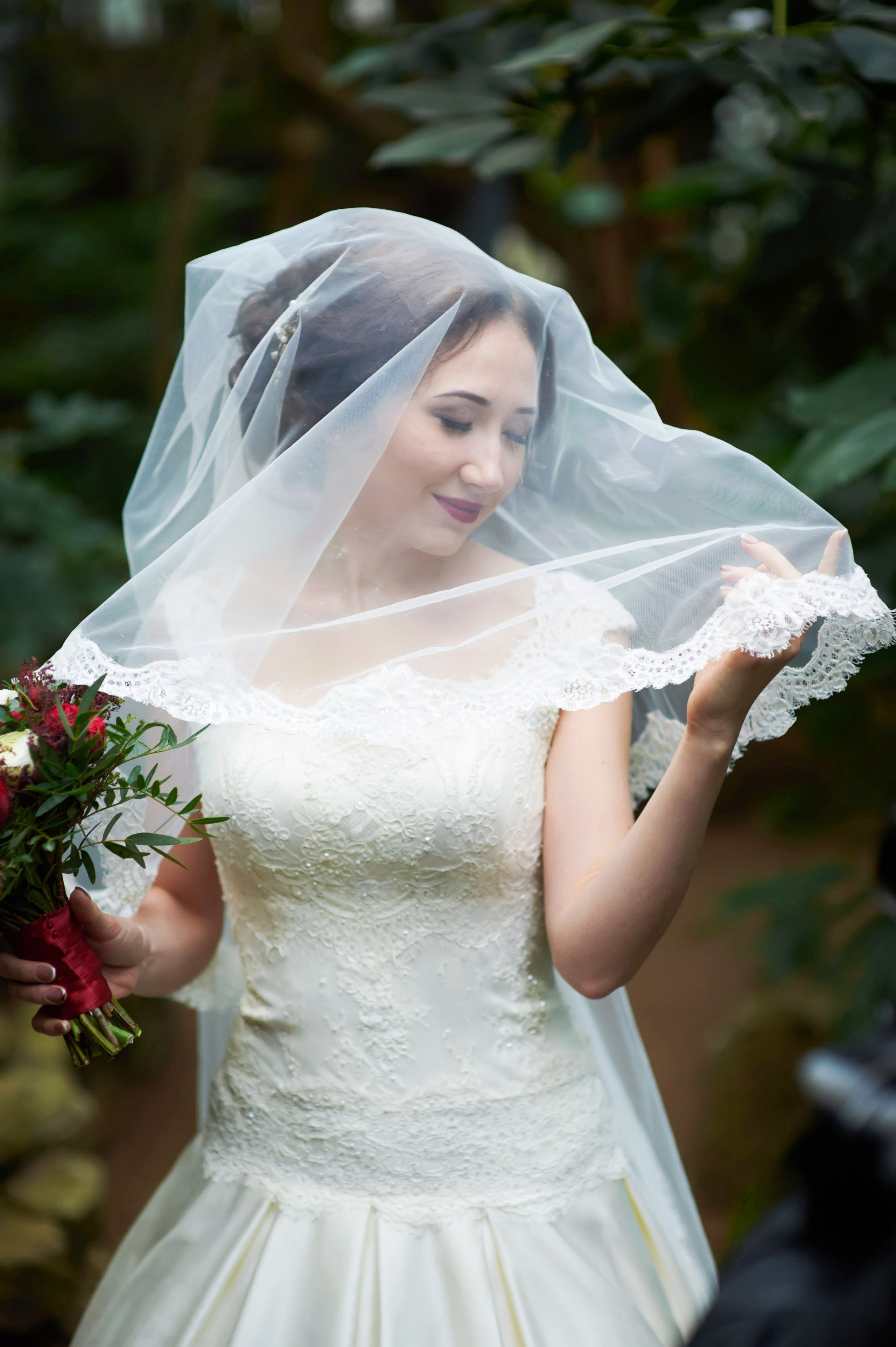 Индира и Дмитрий (свадебная фотосессия в Ботаническом саду и в фотостудии). Портретный, семейный и свадебный фотограф в Санкт-Петербурге и в Пушкине Ширяев Денис
