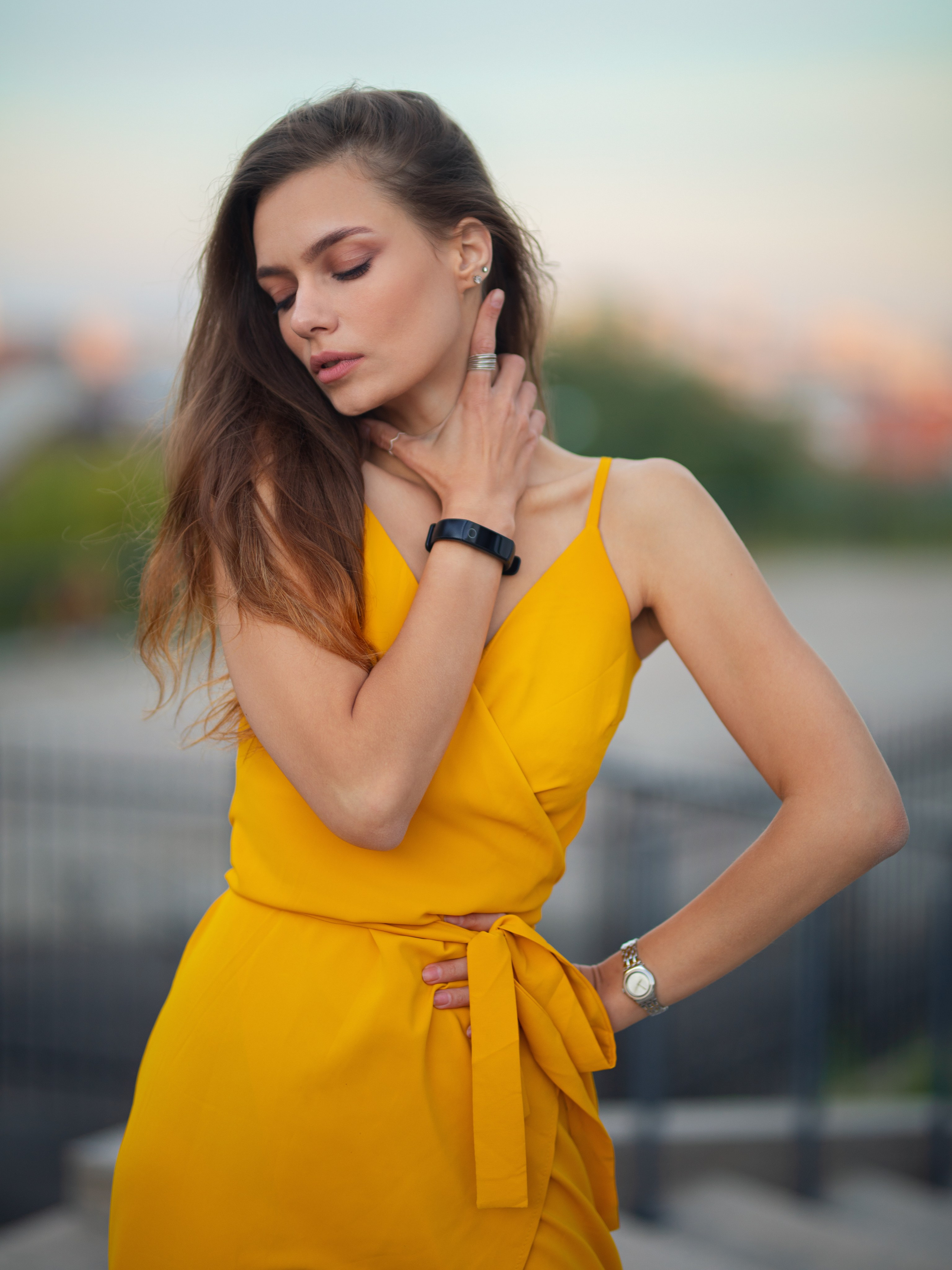 Летняя съемка с Екатериной на городской площади в Воронеже в формате для «себя»