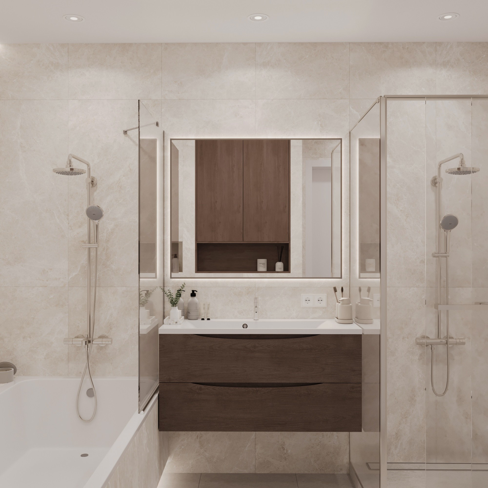 ЖК Крылатский, 68 м². Дизайнер интерьера LEVITSKAYA VIKTORIA