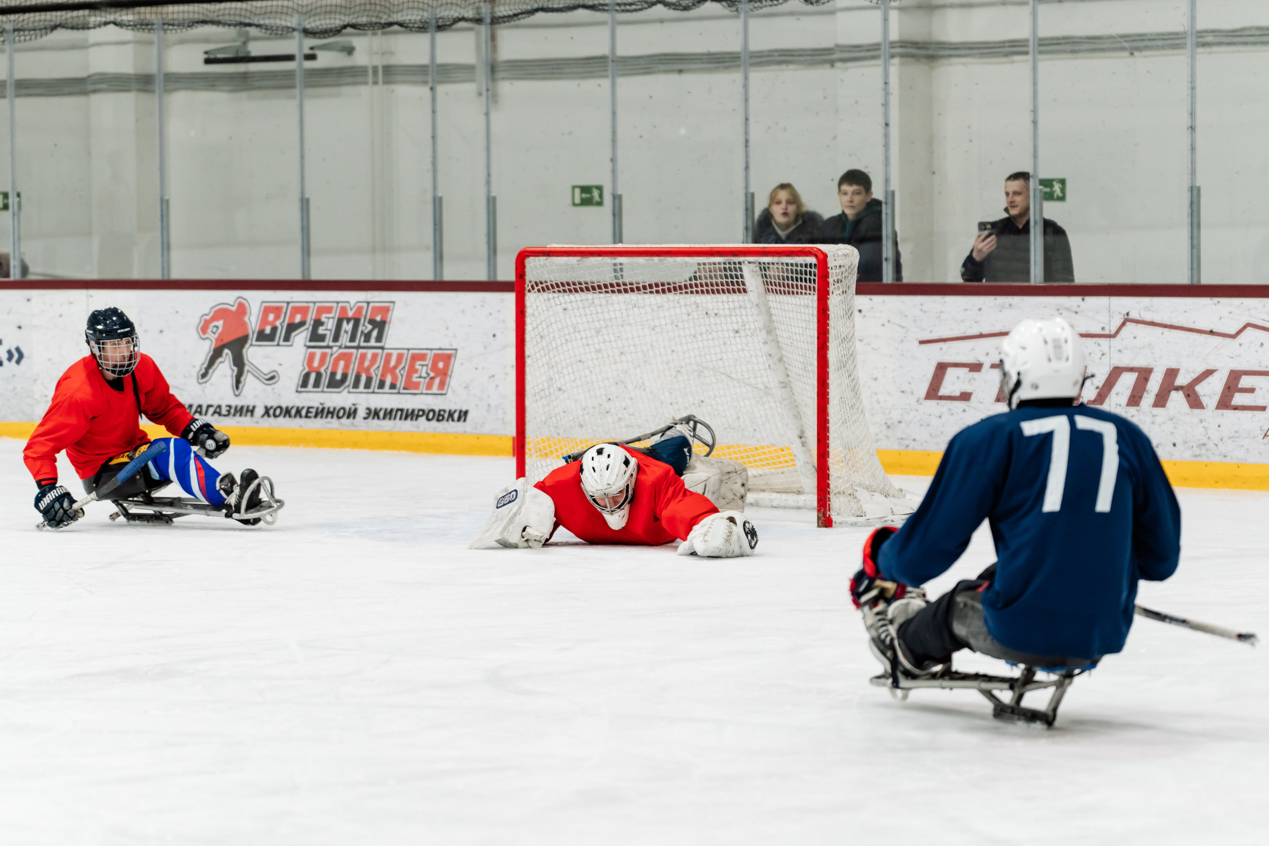 Игра в следж хоккей приуроченная 23.02.26 в арене Сталкер
